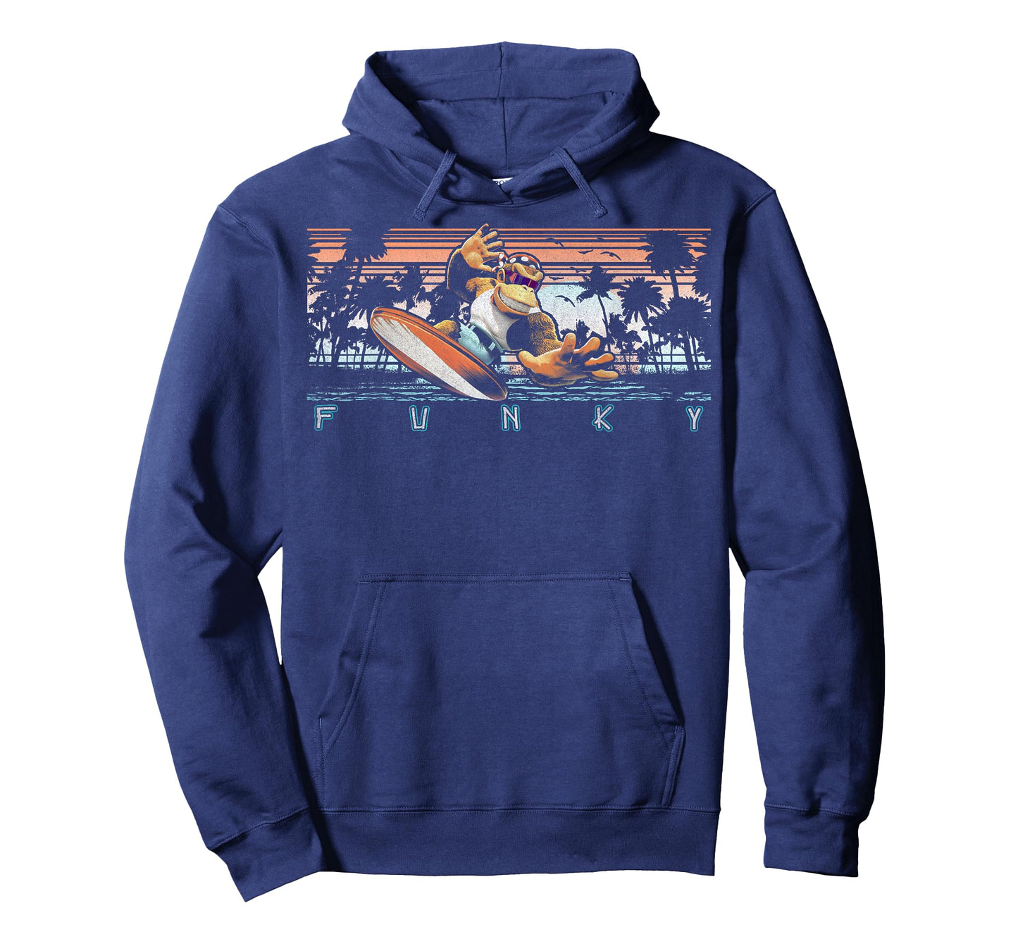 Nintendo Donkey Kong Country Funky Kong Surf Tropical Poster T-Shirt