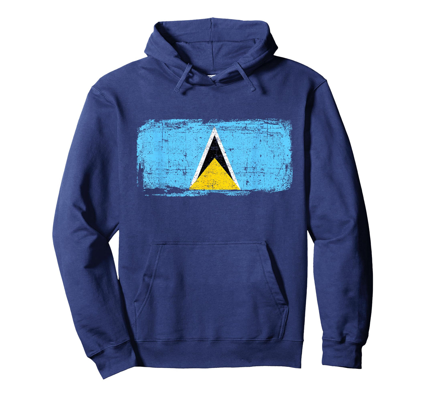 Saint Lucia Flag Pride Gift Distressed Vintage Style T-Shirt