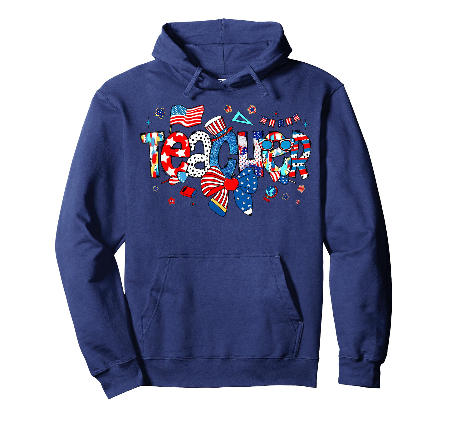 American Flag 4th of July Patriotic Teacher Life Men Women T-Shirt