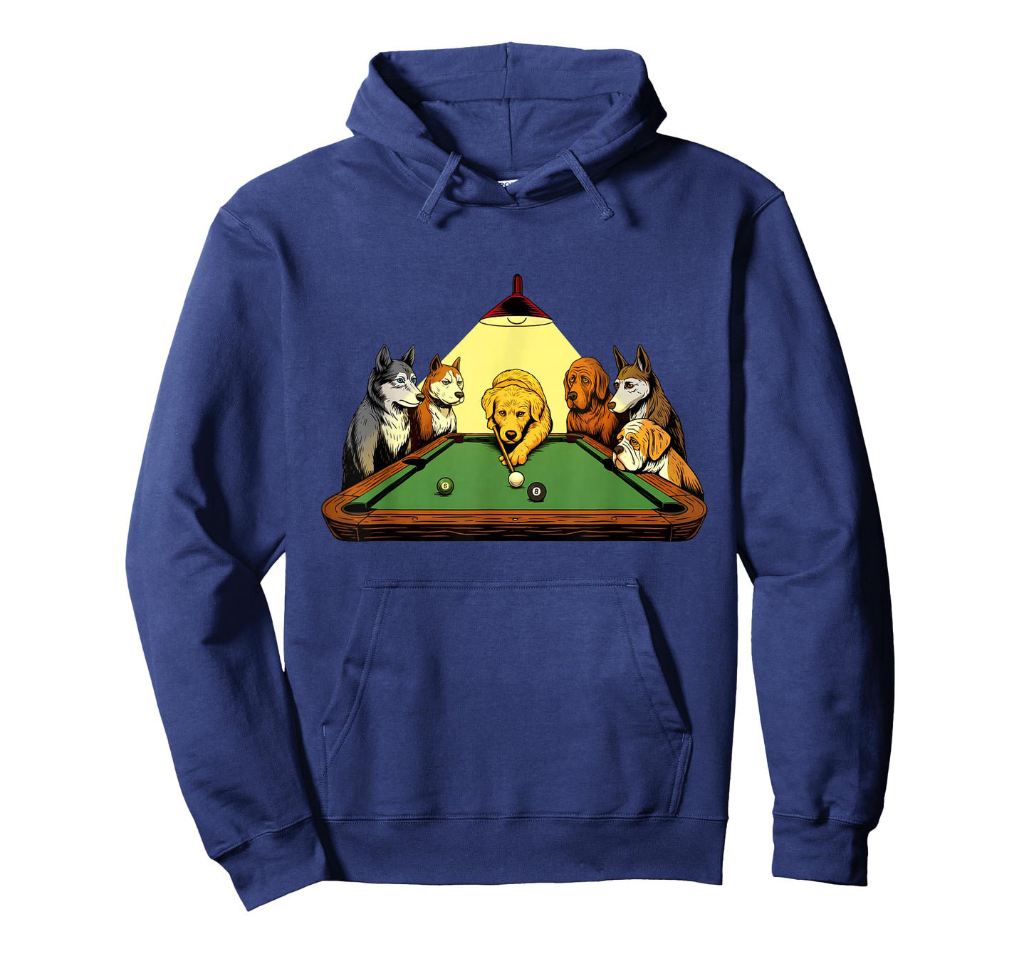 Billiard Dogs - 8 Ball Billiard Game Pool Player T-Shirt