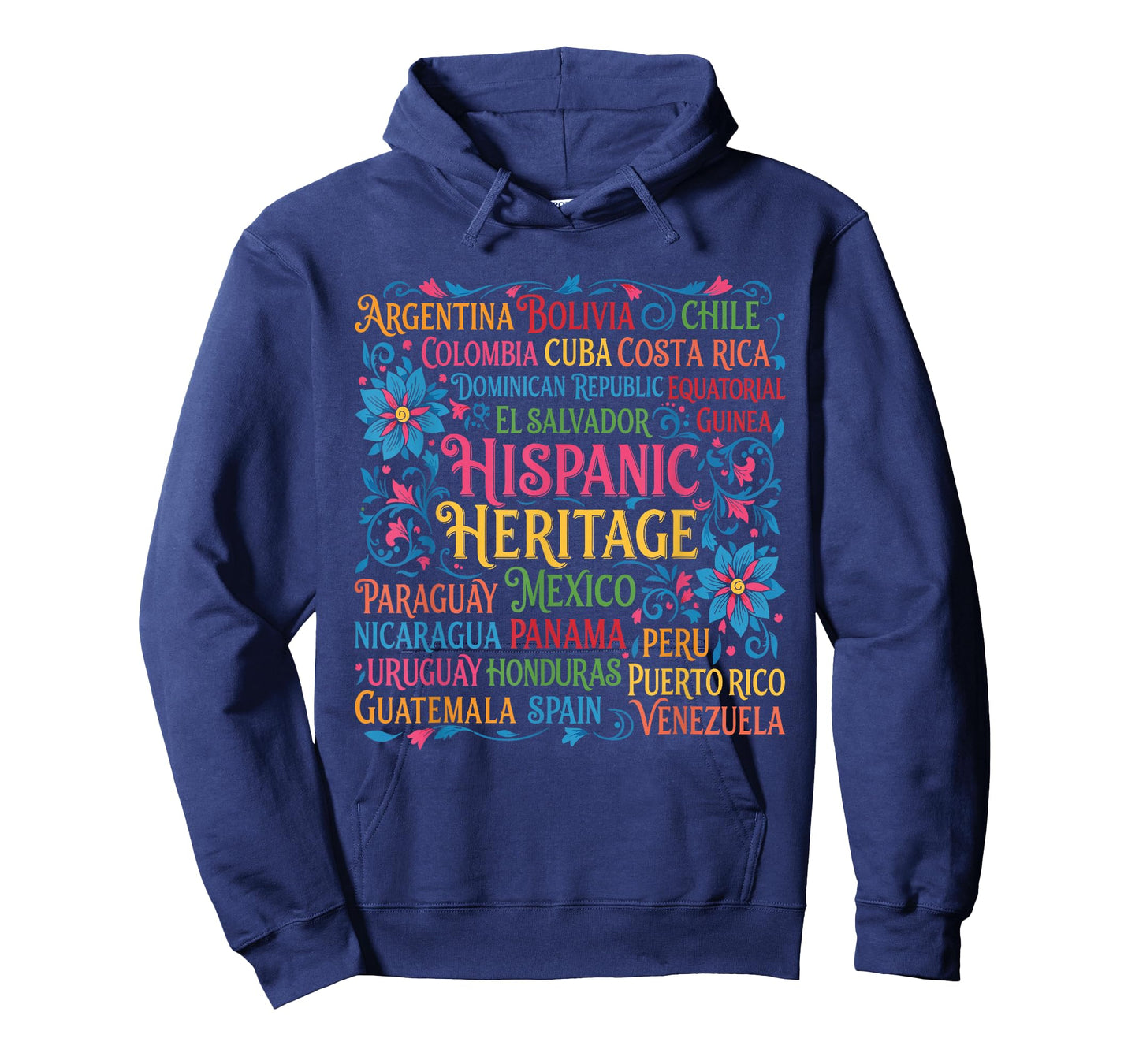 Hispanic Countries Flags Spanish Hispanic Heritage Month T-Shirt