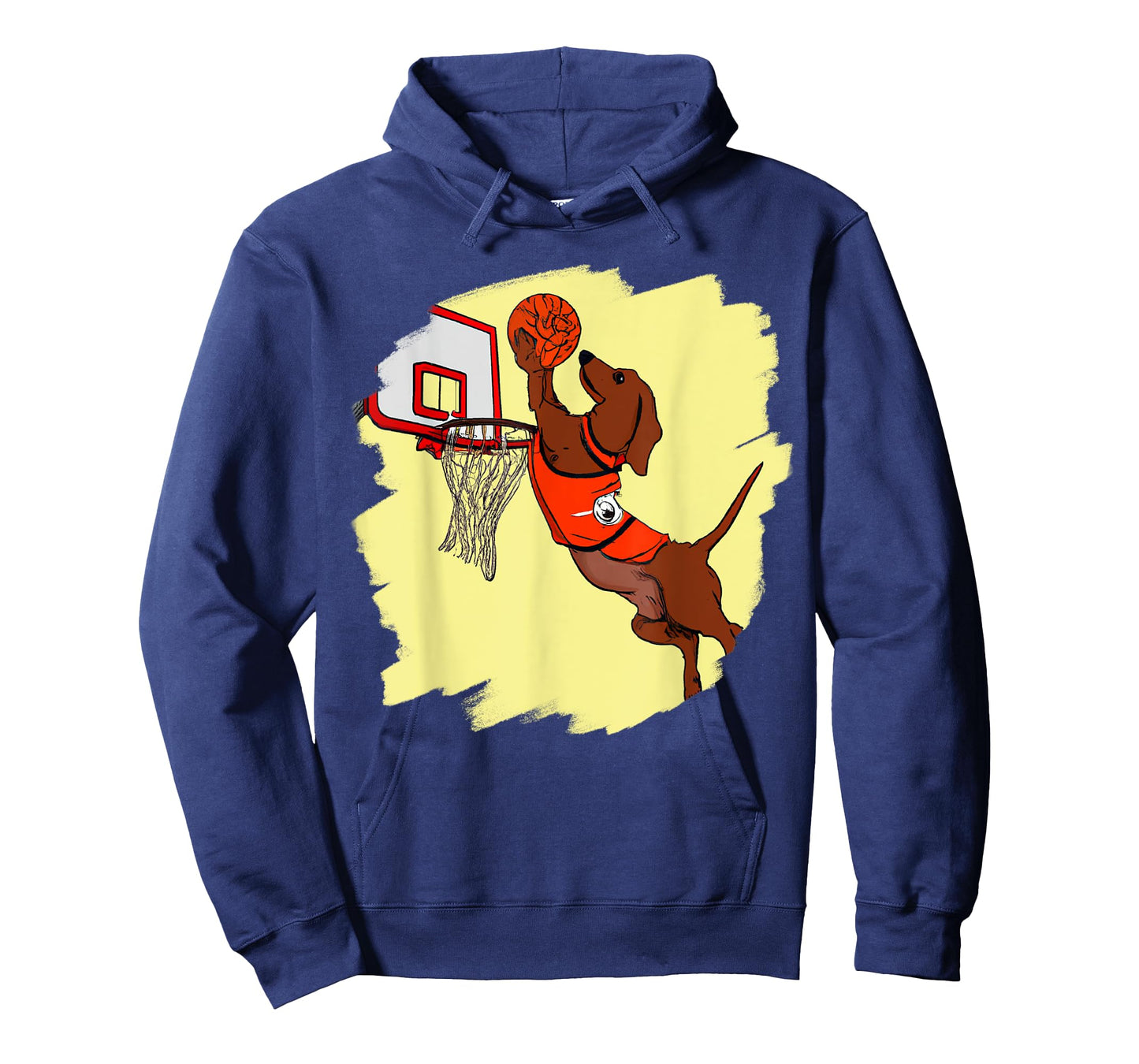 Dachshund Chiweenie Wiener Dog Playing Basketball Funny Dog T-Shirt