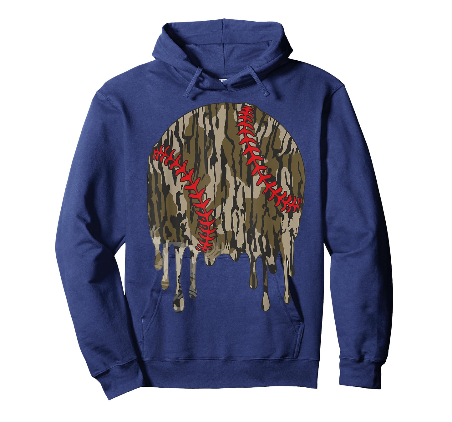 Baseball Drip For Boys Home Plate Ice Cream Drip Youth Camo T-Shirt