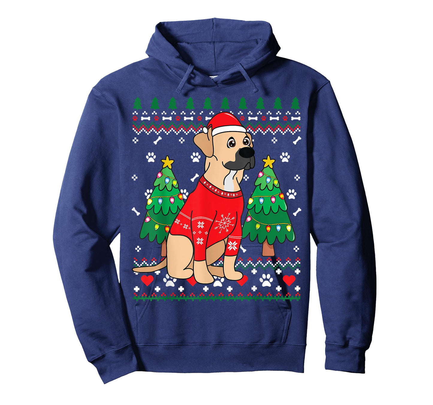 Black Mouth Cur Christmas Ornament Tree Mom Dad Gift T-Shirt