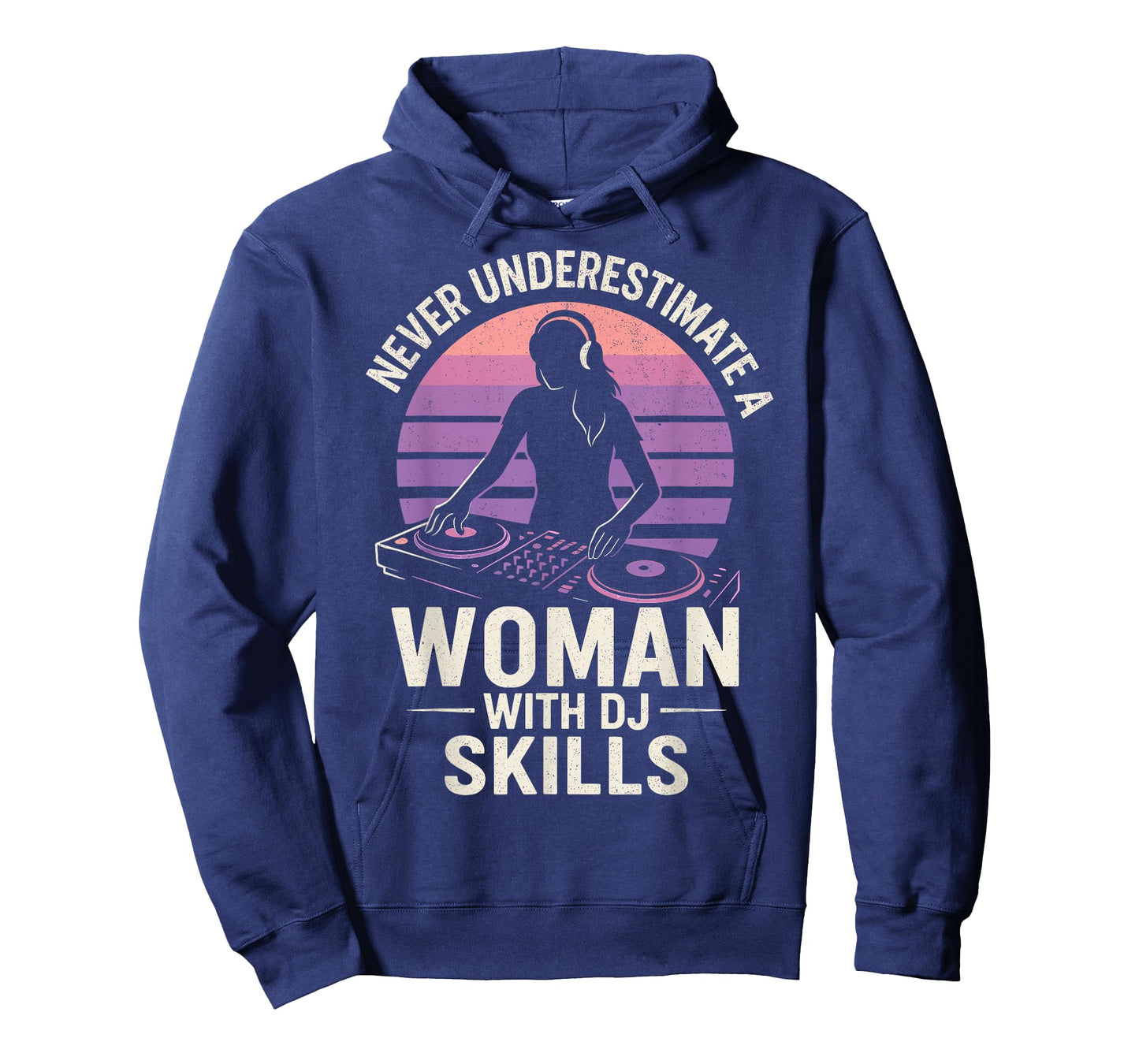 Never Underestimate Woman with DJ Skills EDM Girls Humor T-Shirt