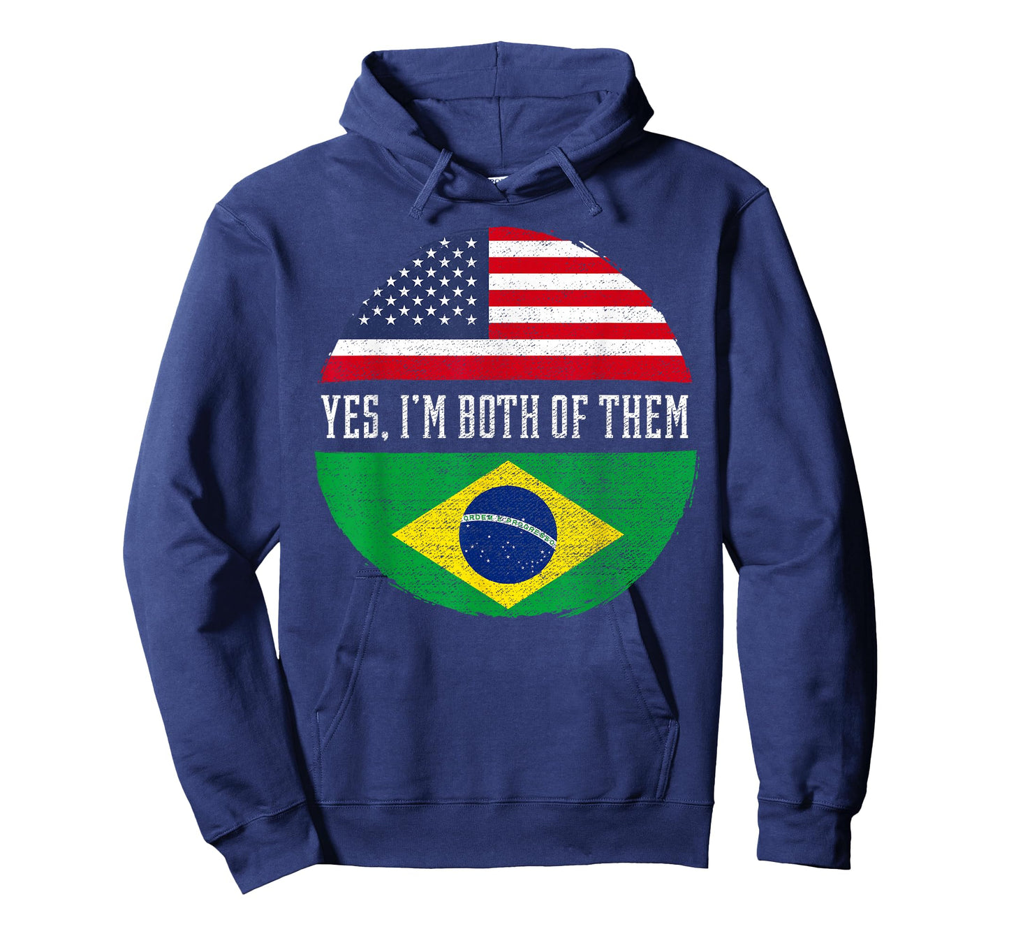 Half American Half Brazilian USA Flag Brazil Heritage DNA T-Shirt
