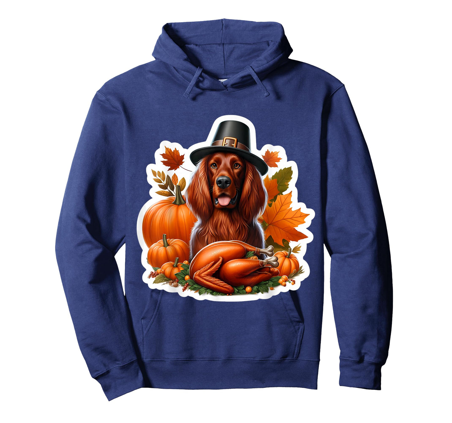 Thanksgiving Irish Setter Dog Owner Lover Funny Turkey Cute T-Shirt