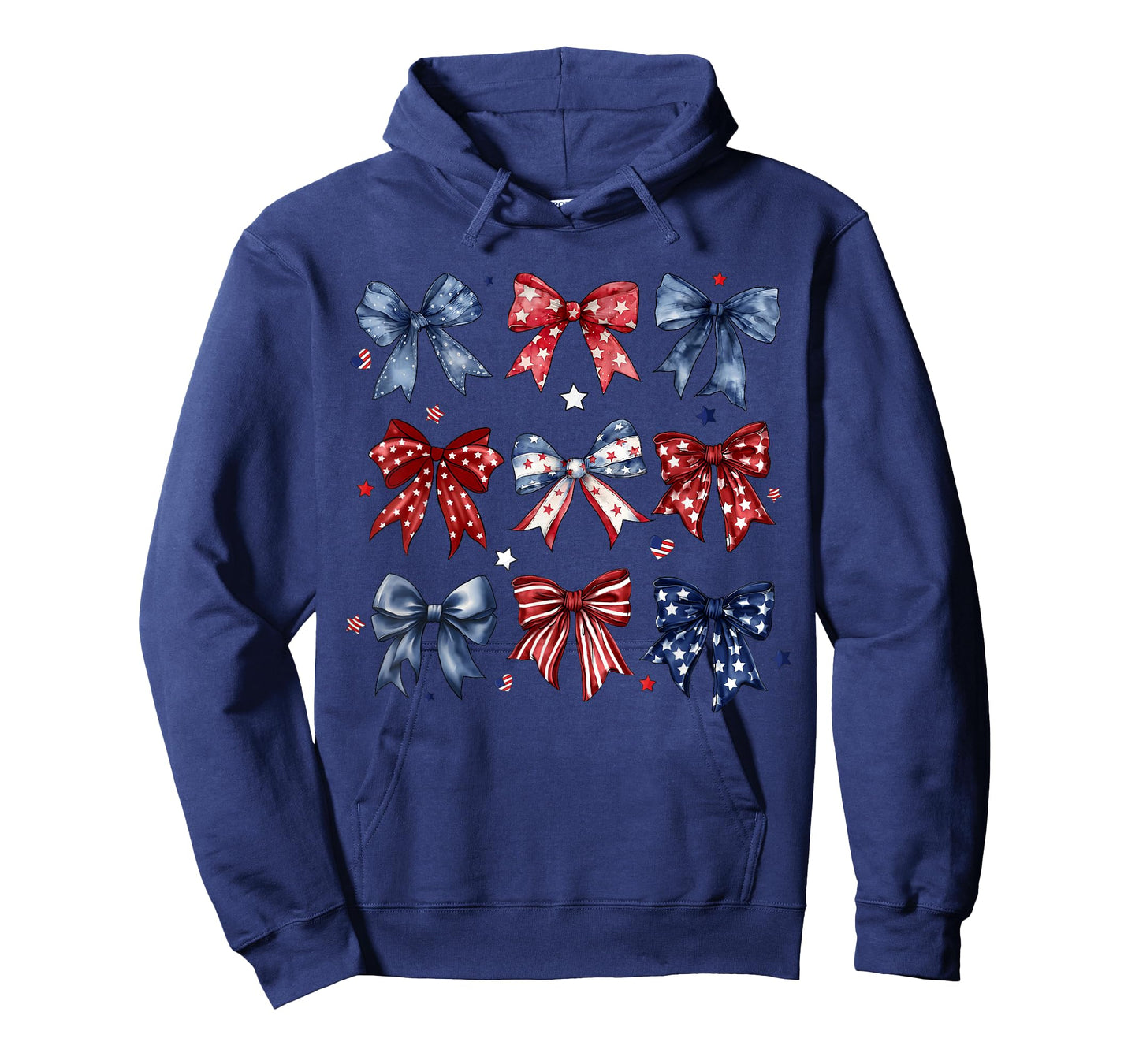 Happy 4th Of July Patriotic Coquette Bows Toddler Girl Women T-Shirt