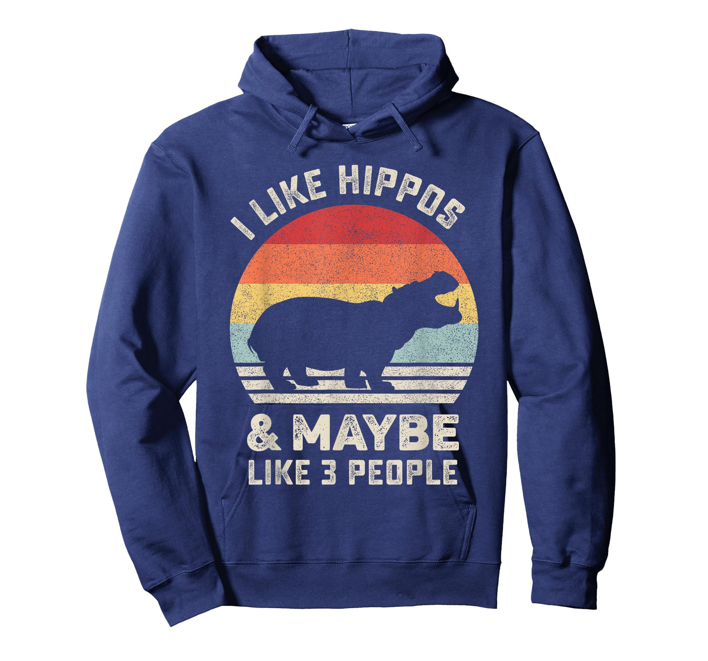 Retro I Like Hippos Shirt Animal Hippo Lover Gift Vintage T-Shirt