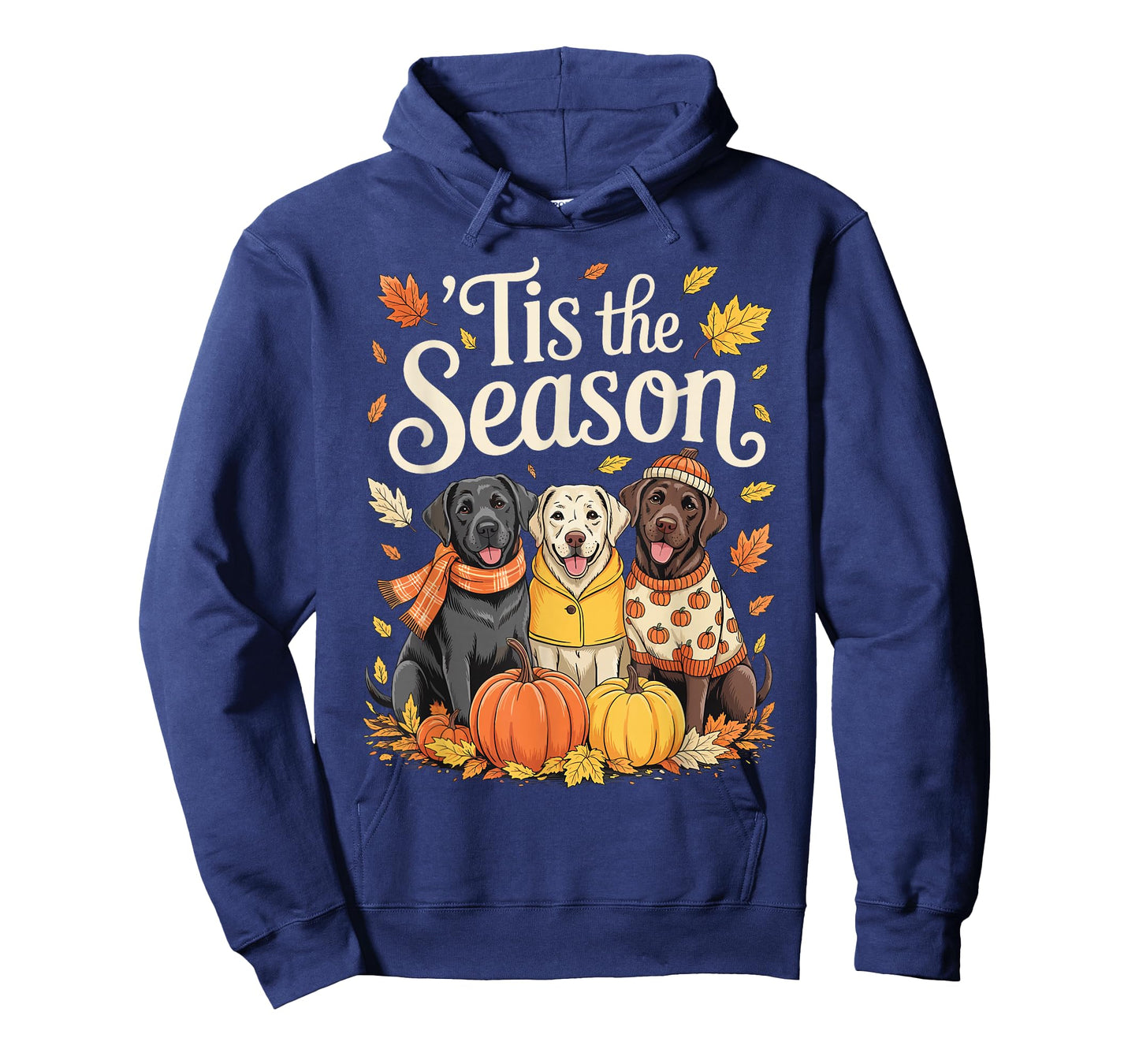 Tis The Season Labrador Retriever Fall Autumn Pumpkin Dog T-Shirt
