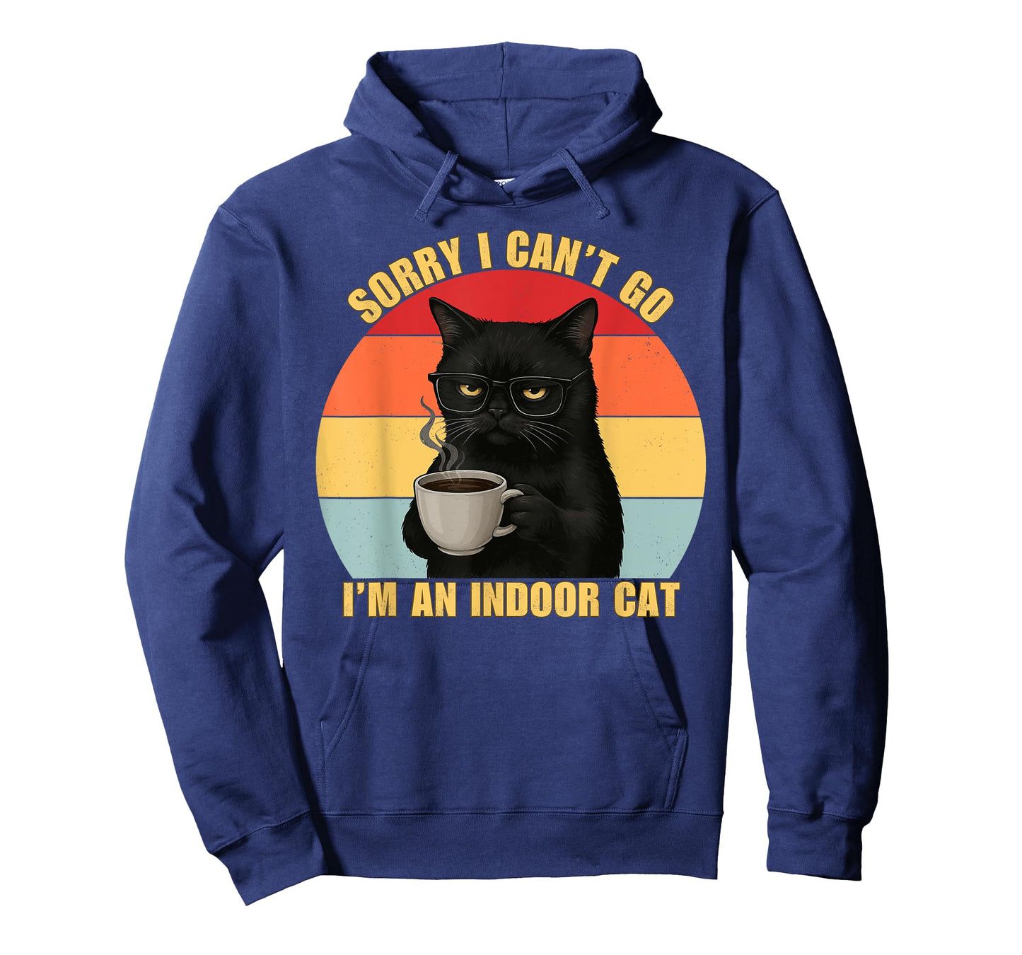 Sorry I Can’t Go I’m an Indoor Cat Funny Indoor Kitten Cat T-Shirt