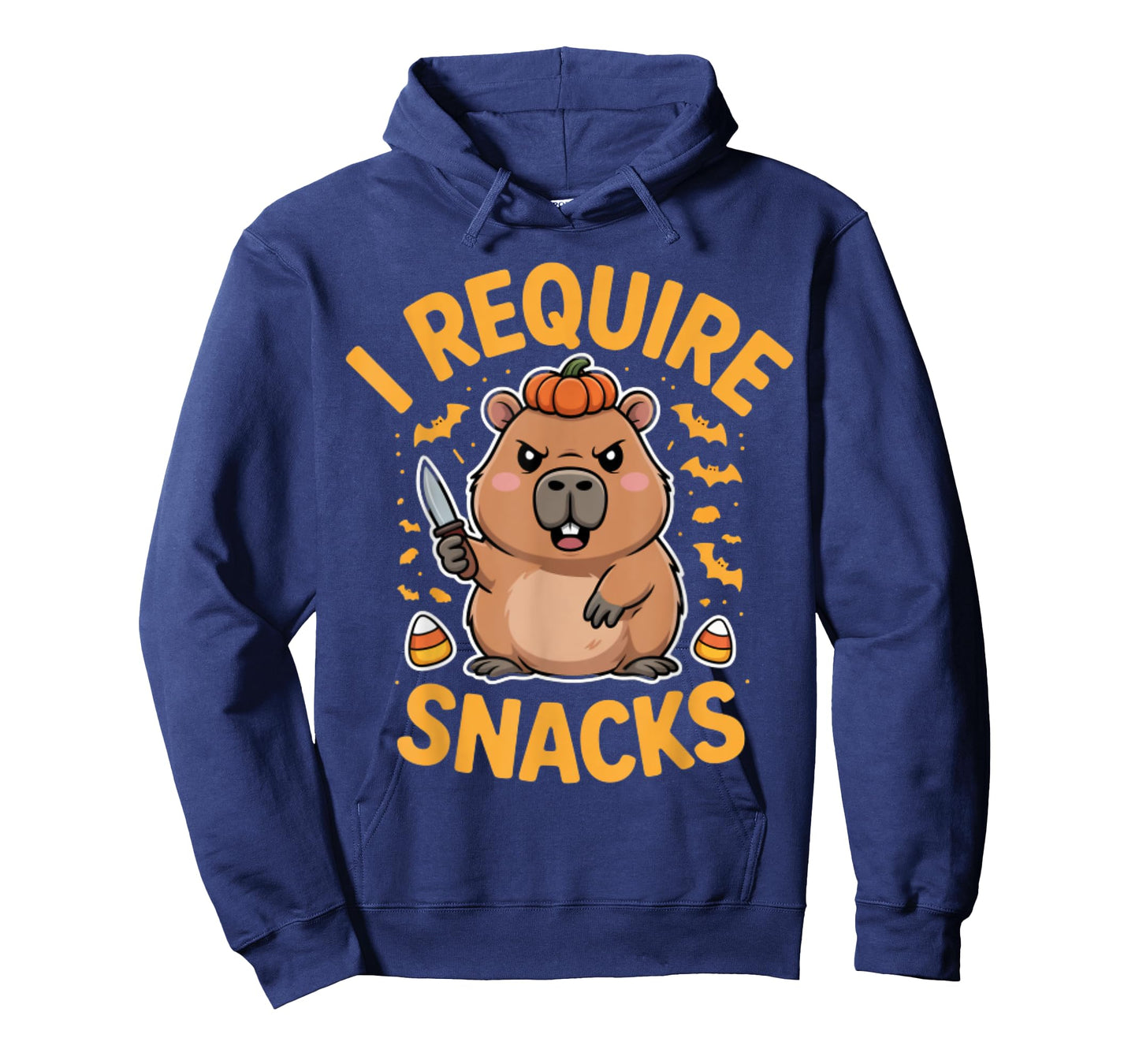 I Require Snacks Angry Capybara Halloween T-Shirt
