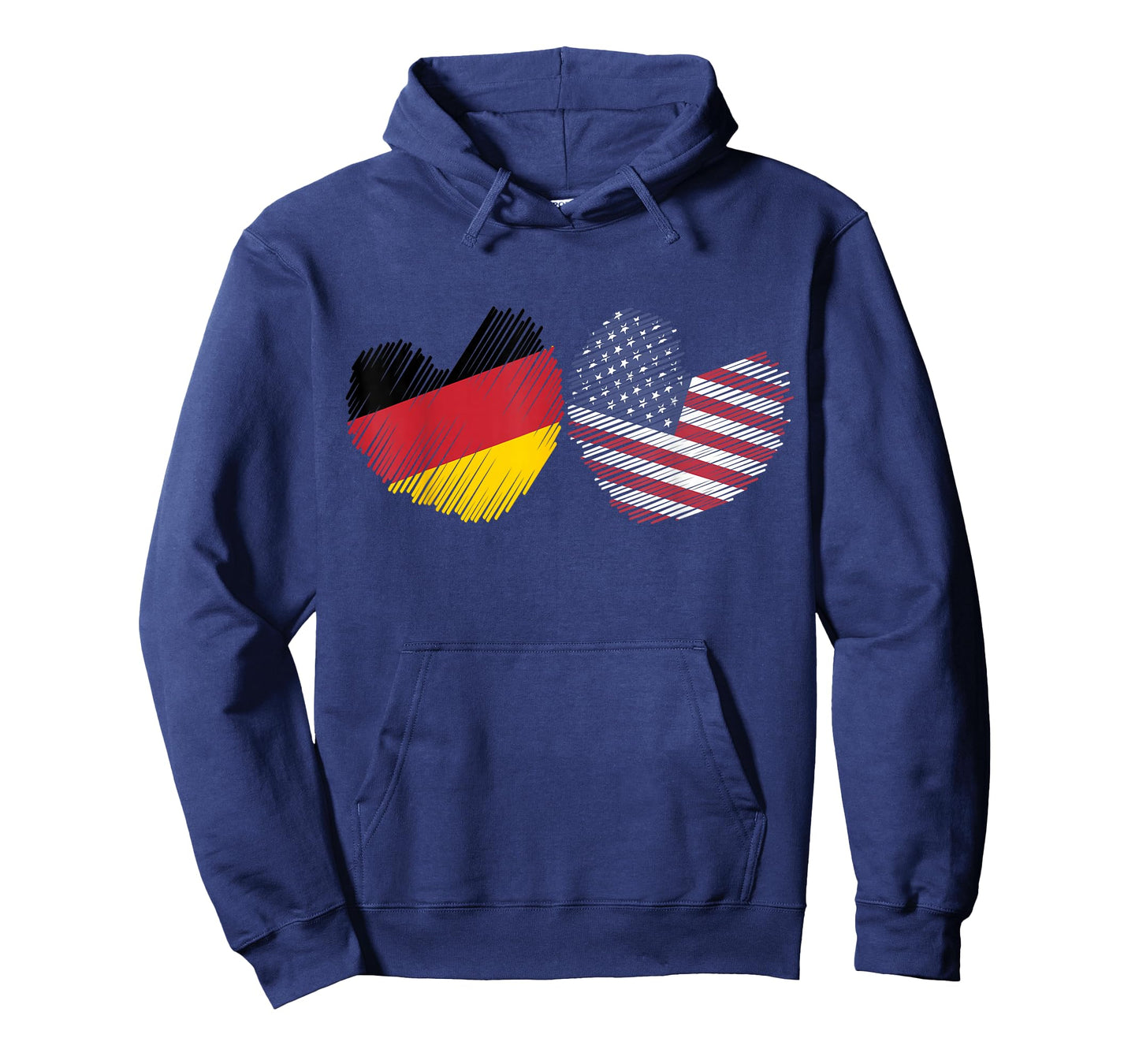 Germany USA Heart German Flag American Flag Grunge Heart T-Shirt