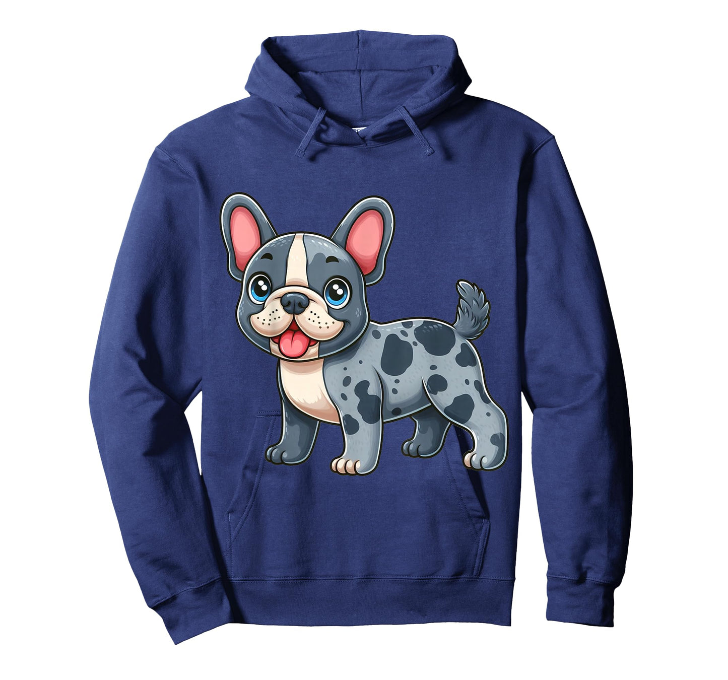 Adventures of a Merle French Bulldog: Playful Cartoon T-Shirt
