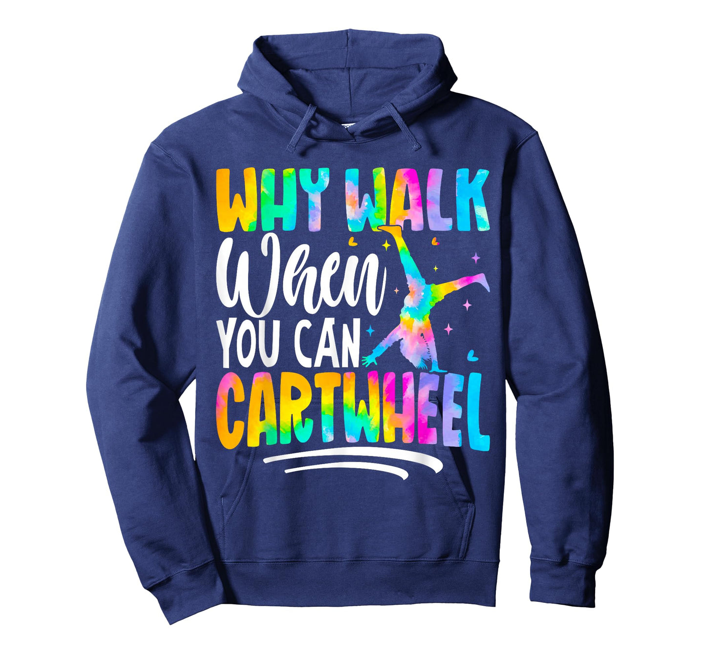 Cartwheel Gymnast Girl Tie Dye Gymnastic Girl Tumbling T-Shirt