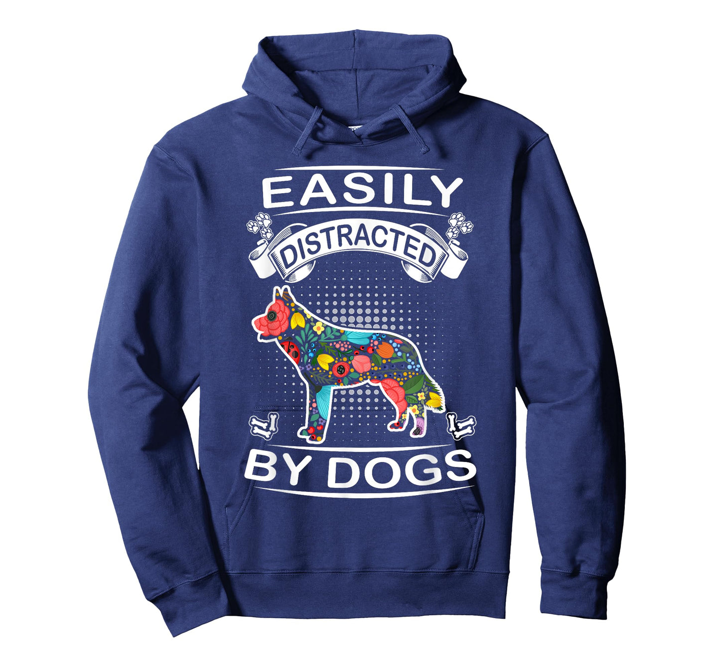 Easily Distracted By Dogs Siberian Husky Dog Lovers Puppy T-Shirt