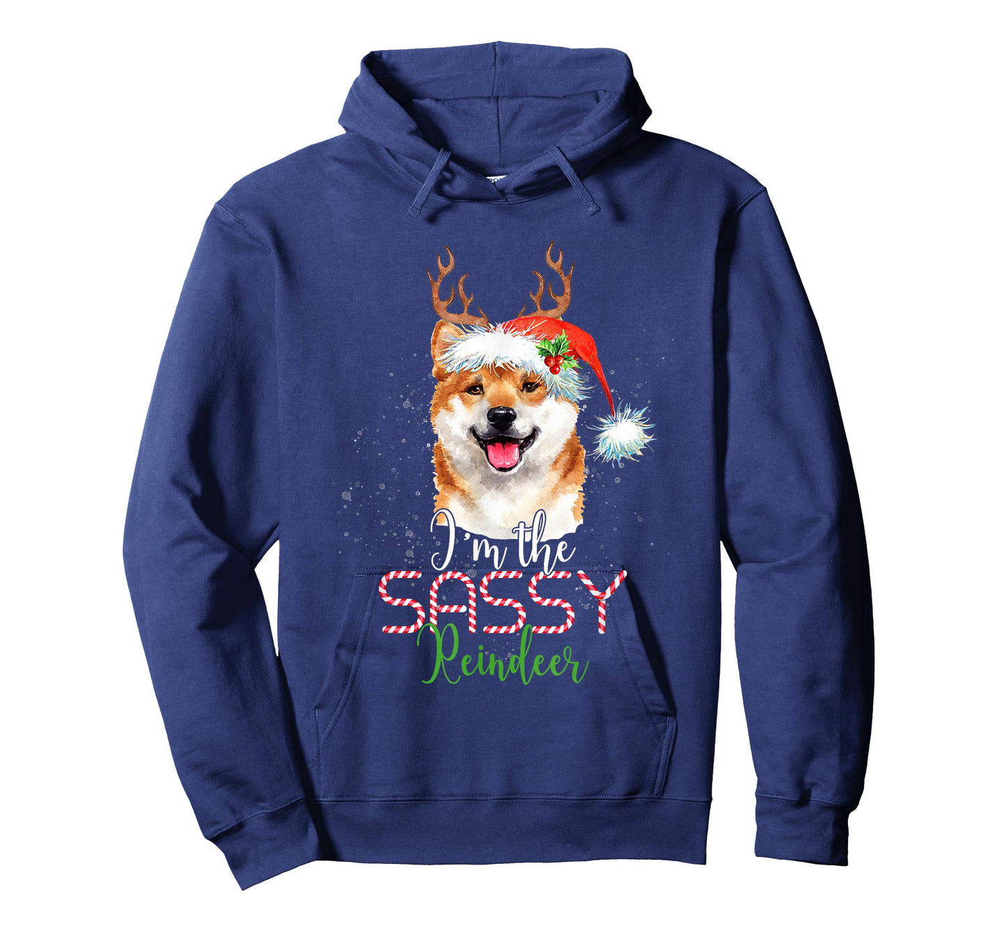 Shiba Inu Christmas I'm The Sassy Reindeer Dog Lover T-Shirt
