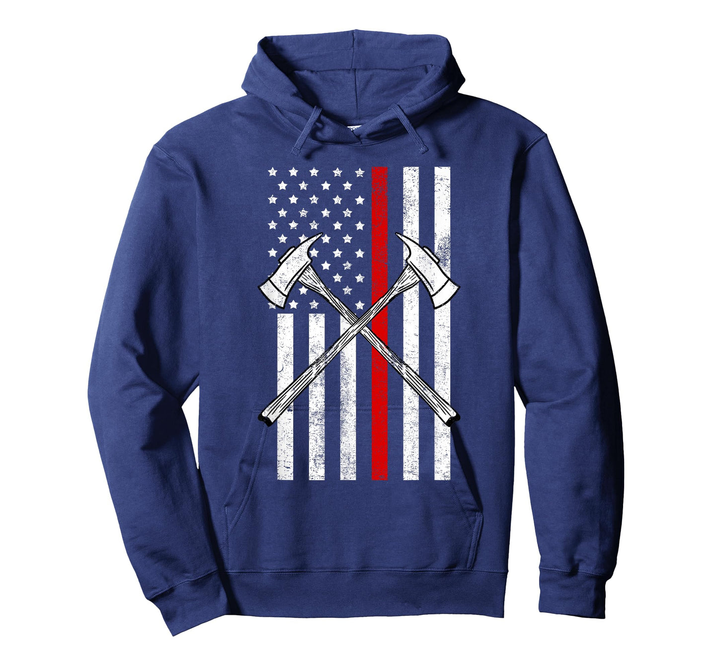 Axe Thin Red Line US Flag Cool Firefighter USA Fireman Gift T-Shirt