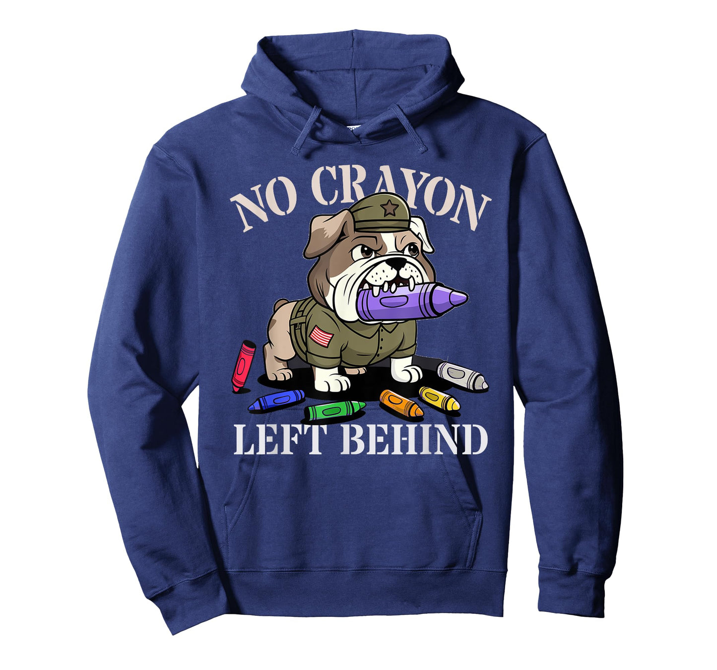 Boys NO CRAYON LEFT BEHIND Veterans Team Military Soldier T-Shirt