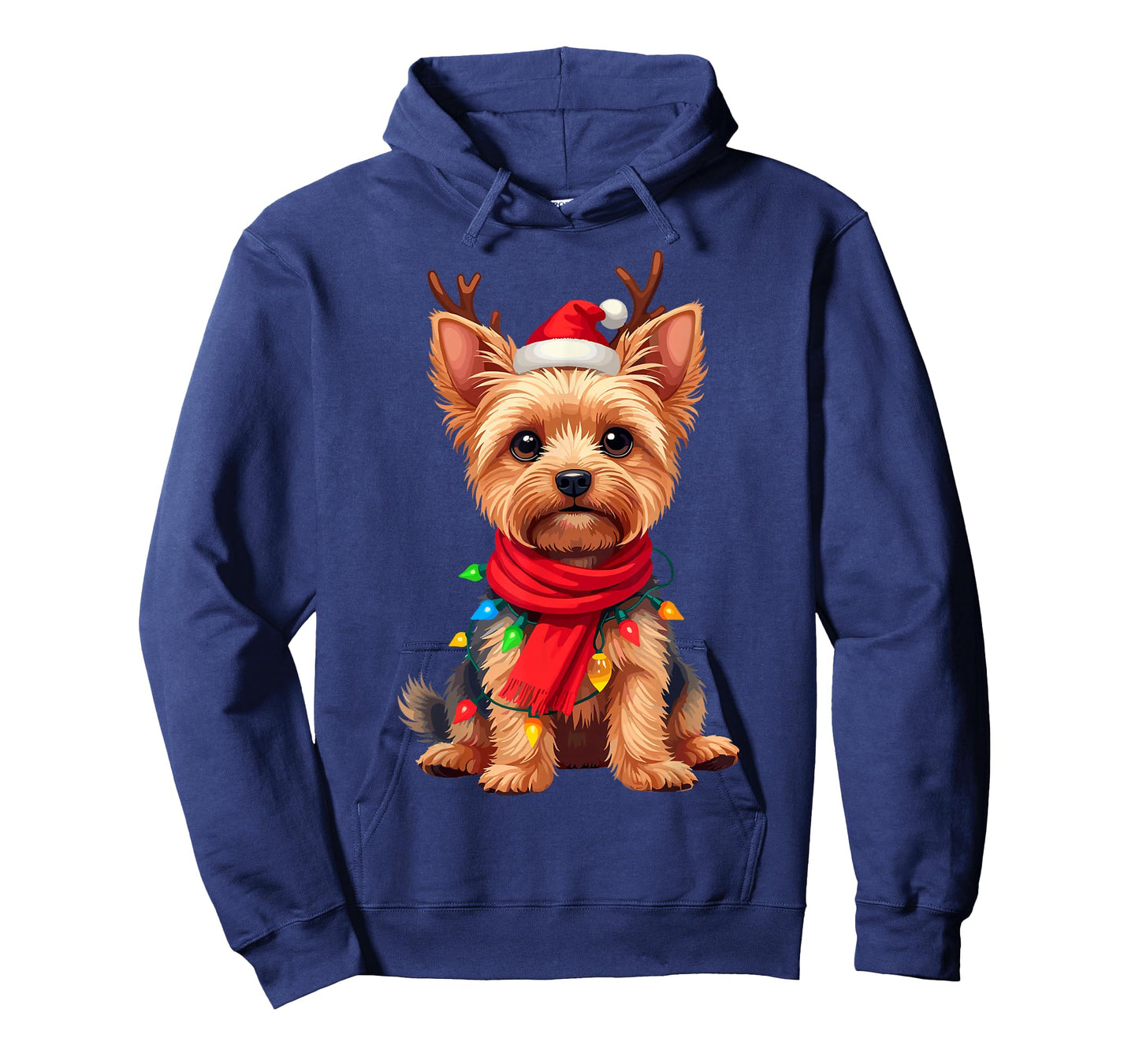 Yorkshire Terrier Santa Reindeer Christmas Yorkie Dog Lover T-Shirt