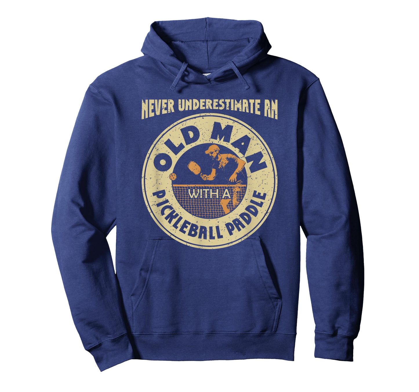 Never Underestimate Old Man with A Pickleball Paddle Retro T-Shirt