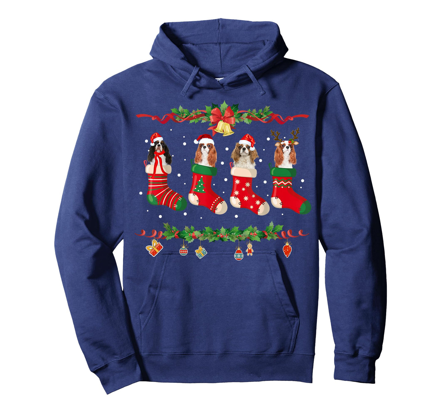 Cavalier King Charles Spaniel Christmas Stocking Xmas T-Shirt