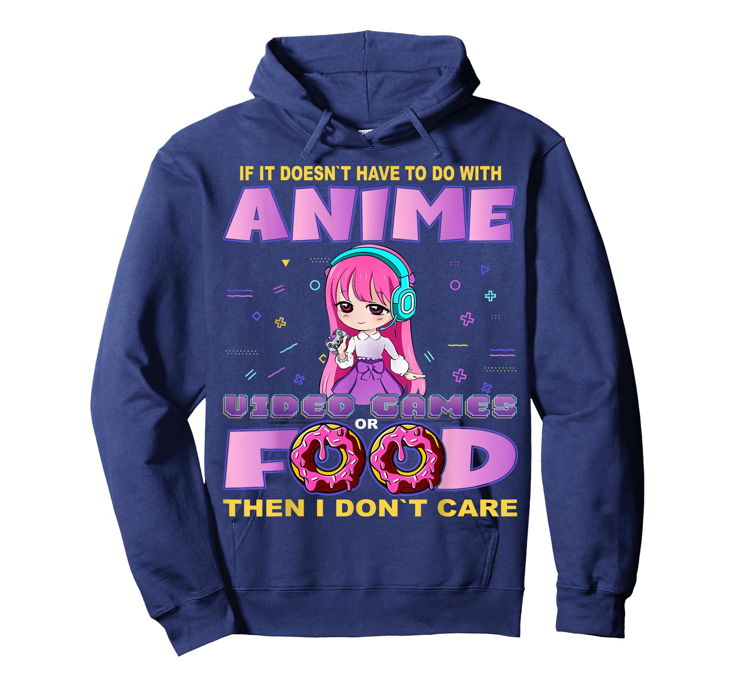 Funny Anime and Video Games Food Chibi Gaming Donut T-Shirt