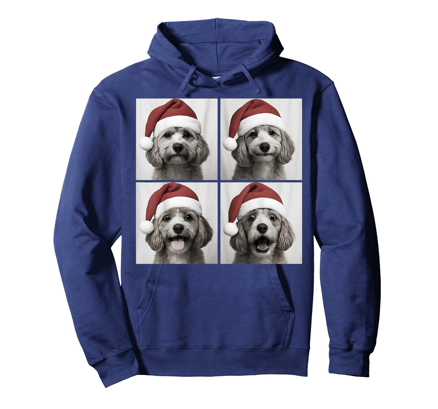Funny Christmas Cavapoo Santa Doodle Dog Lover Photo Booth T-Shirt