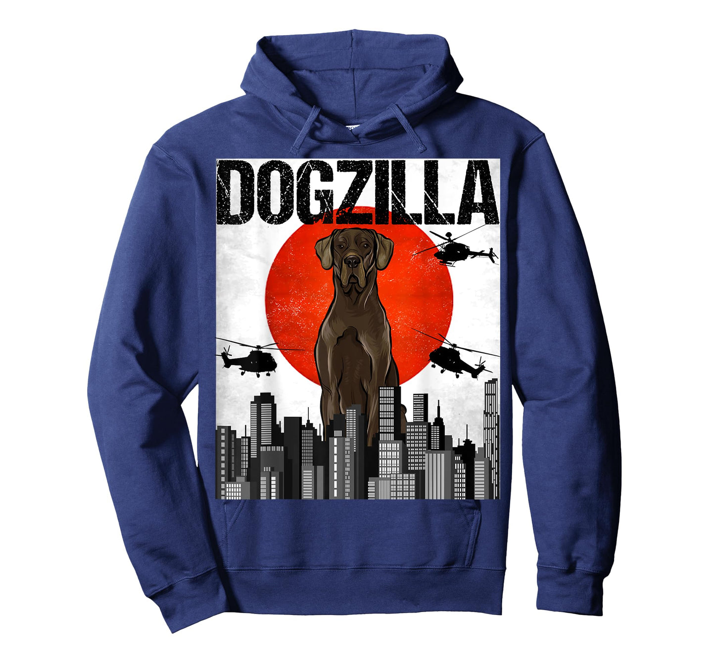 Funny Vintage Japanese Dogzilla Black Great Dane T-Shirt