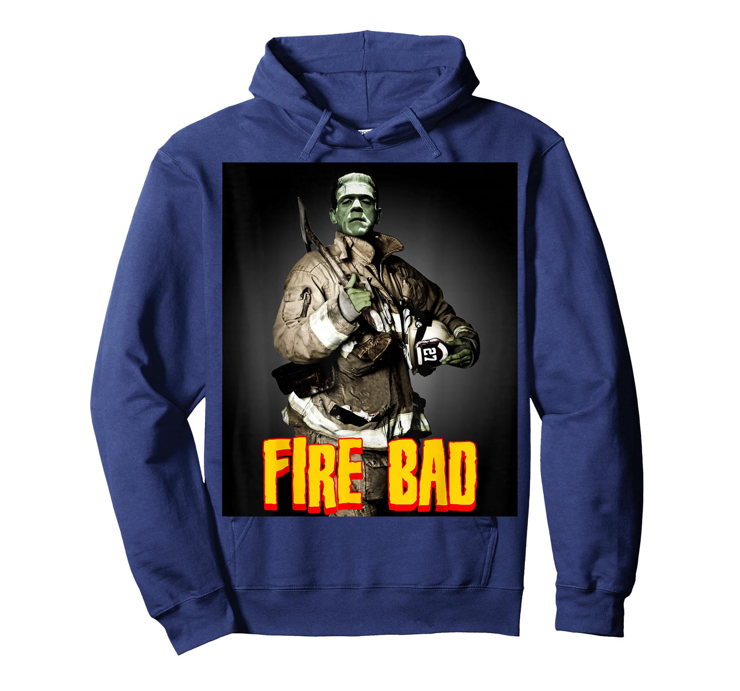 Fire Bad - Firefighter Frankenstein Monster Funny Fireman T-Shirt