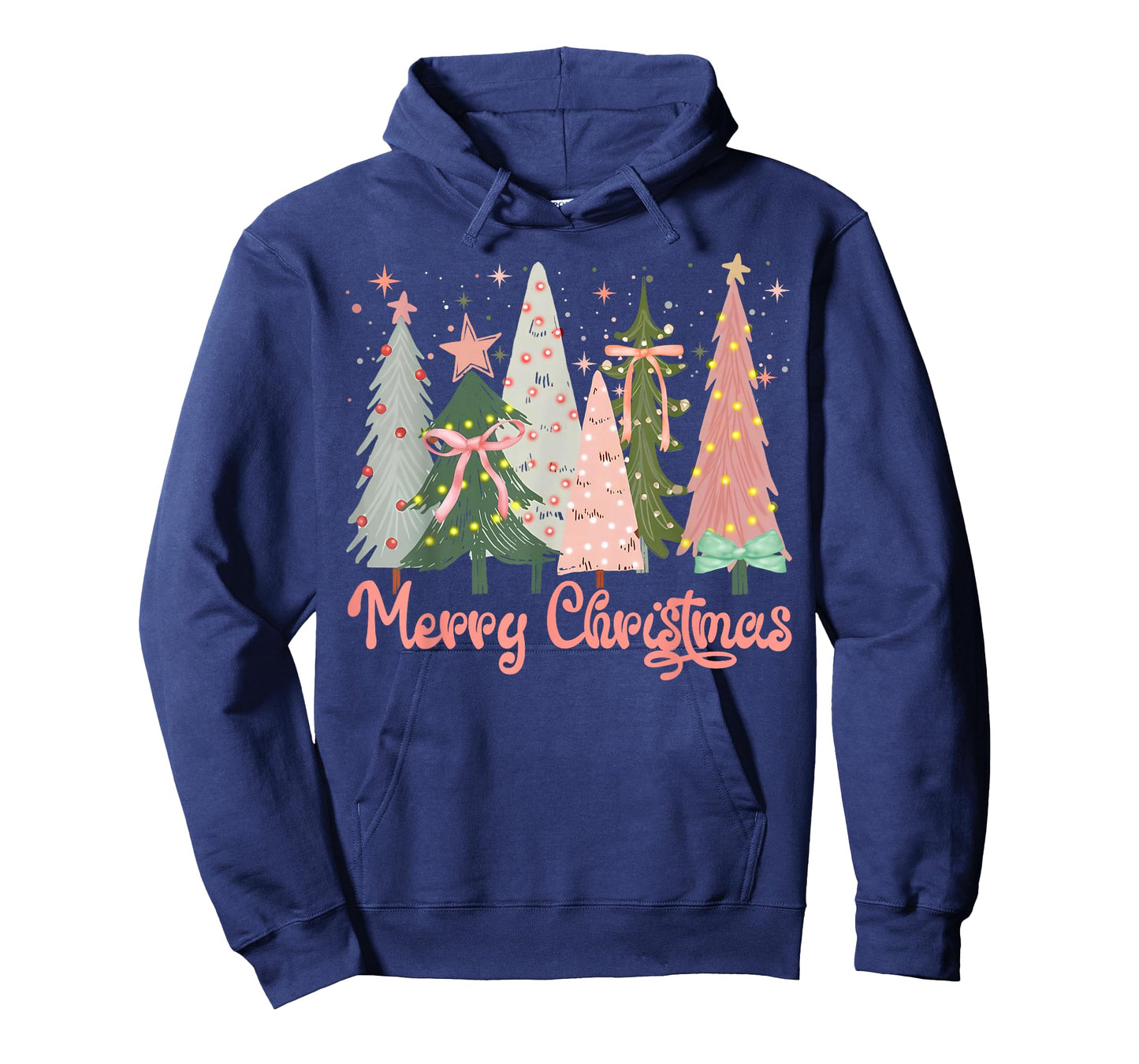 Merry Christmas Tree Boho Xmas Pink Girl Women T-Shirt