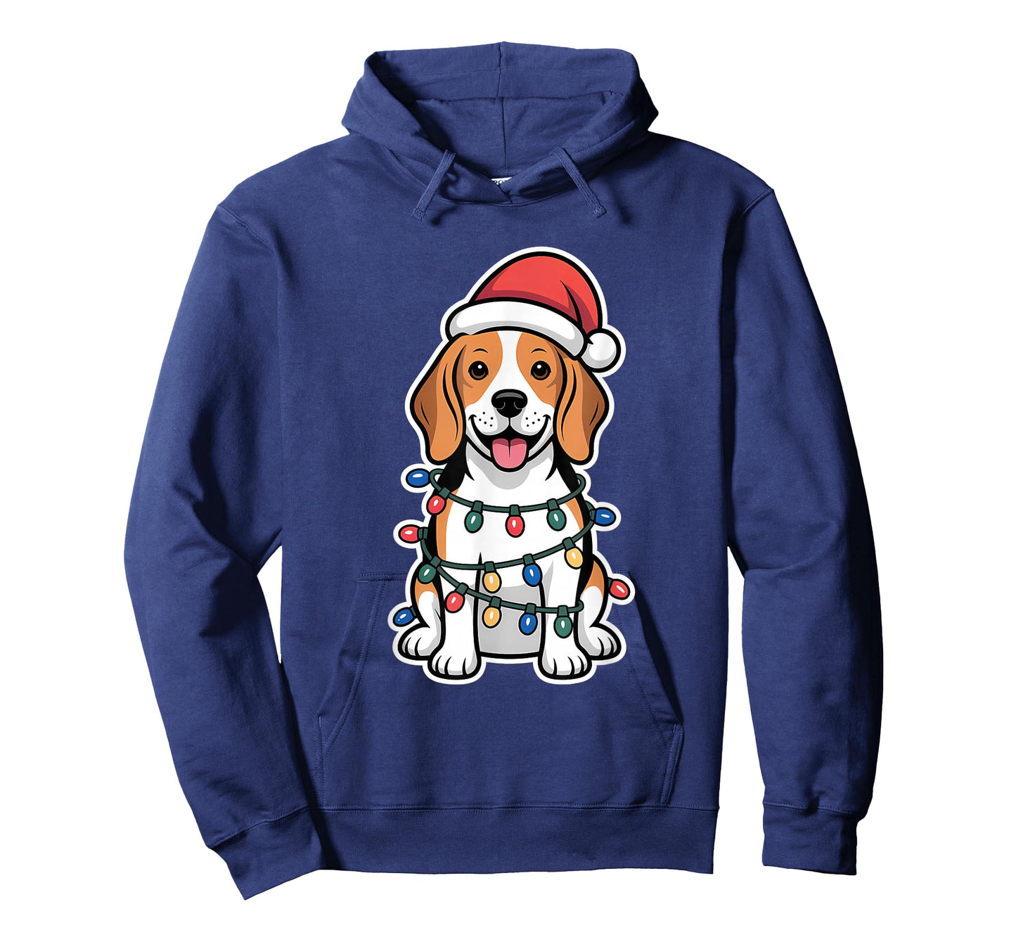 Beagle Wrapped in Christmas Lights T-Shirt