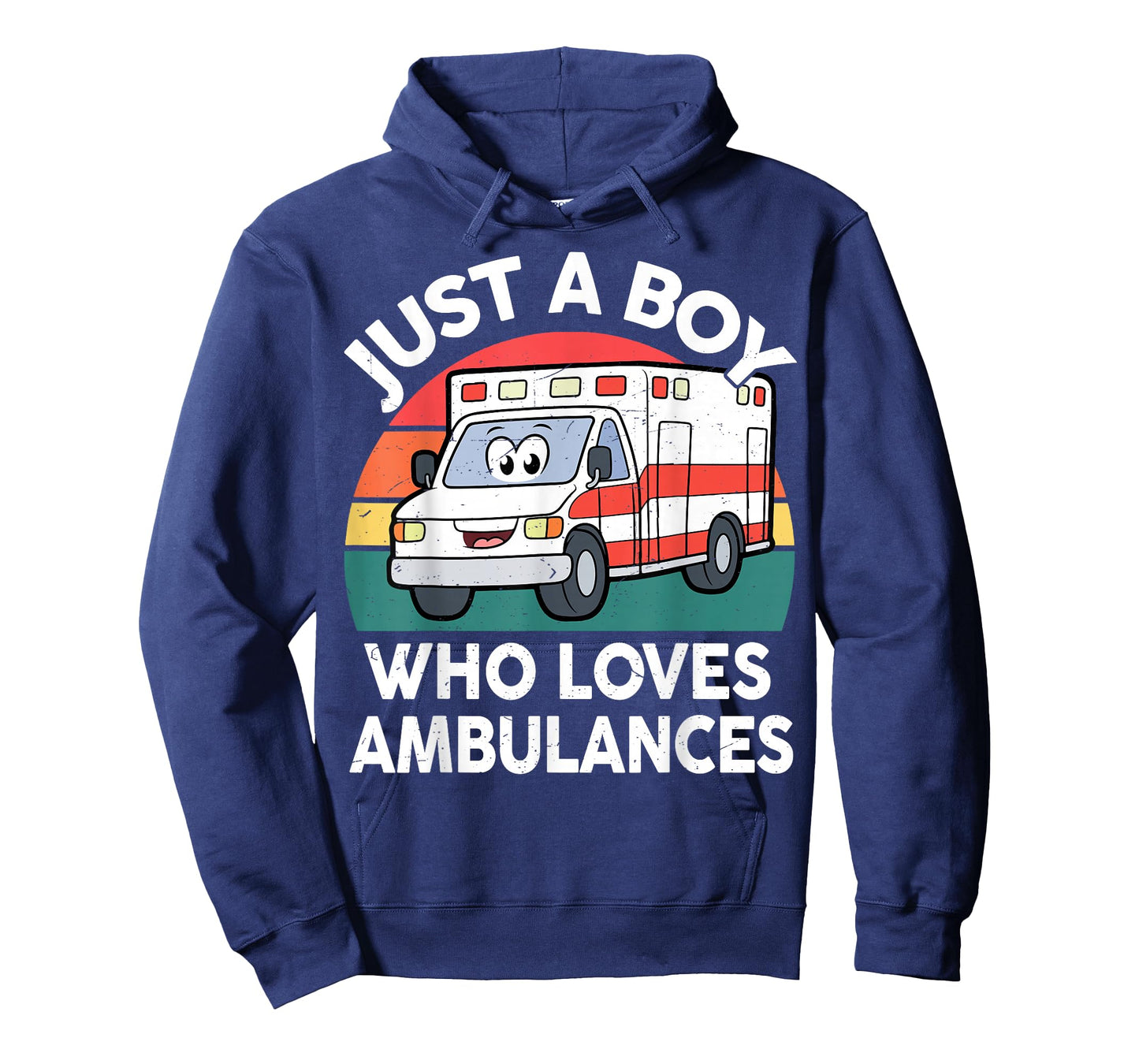 Toddler Just A Boy Who Loves Ambulances First Responder Kids T-Shirt