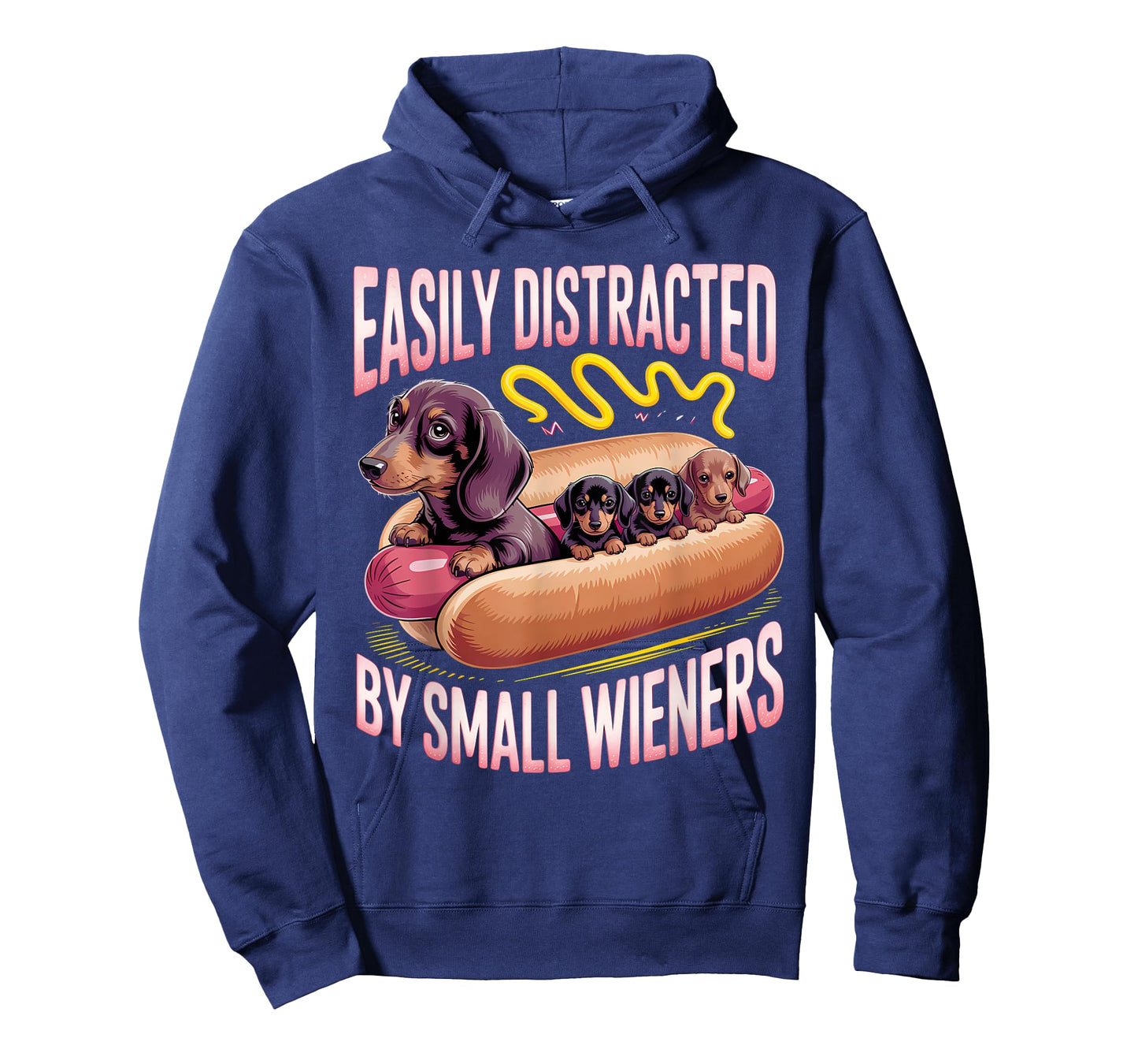 Easily Distracted by Small Wieners Funny Dachshund Doxie T-Shirt