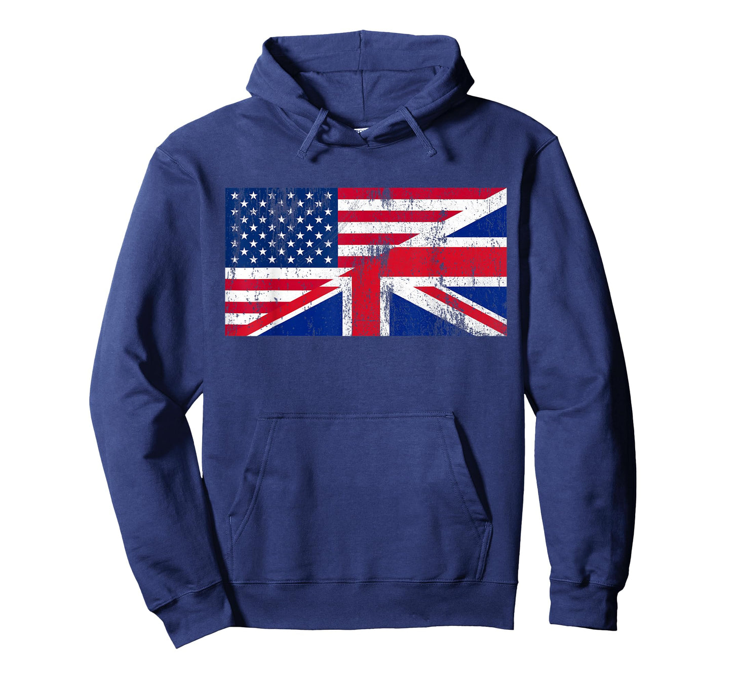 UK and US Flag Friendship Distressed T-Shirt T-Shirt