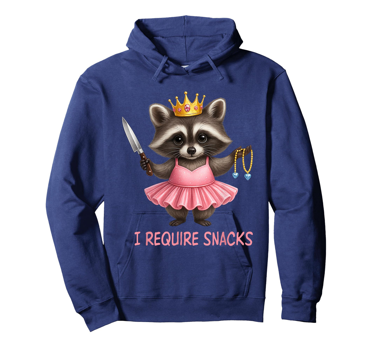 Funny Cute Racoon I Require Snacks T-Shirt