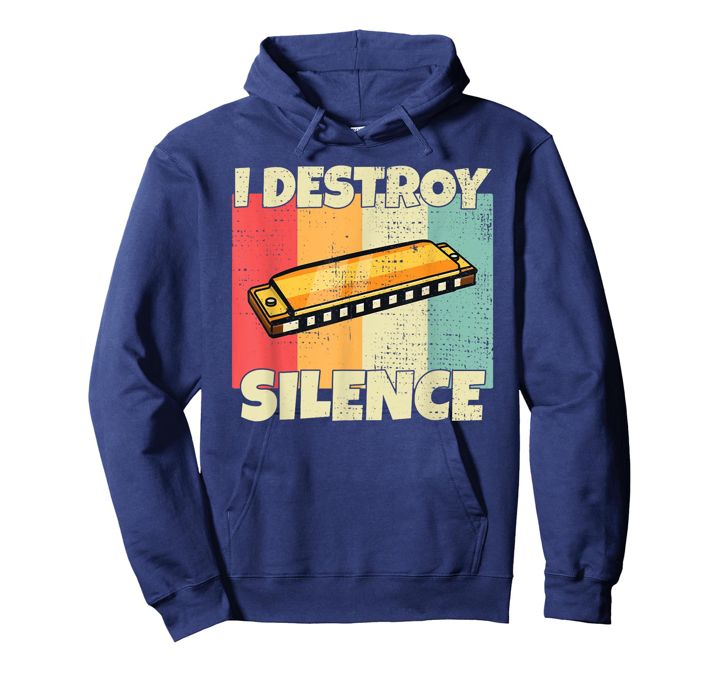 Funny Harmonica instrument I Destroy Silence for Harmonica T-Shirt