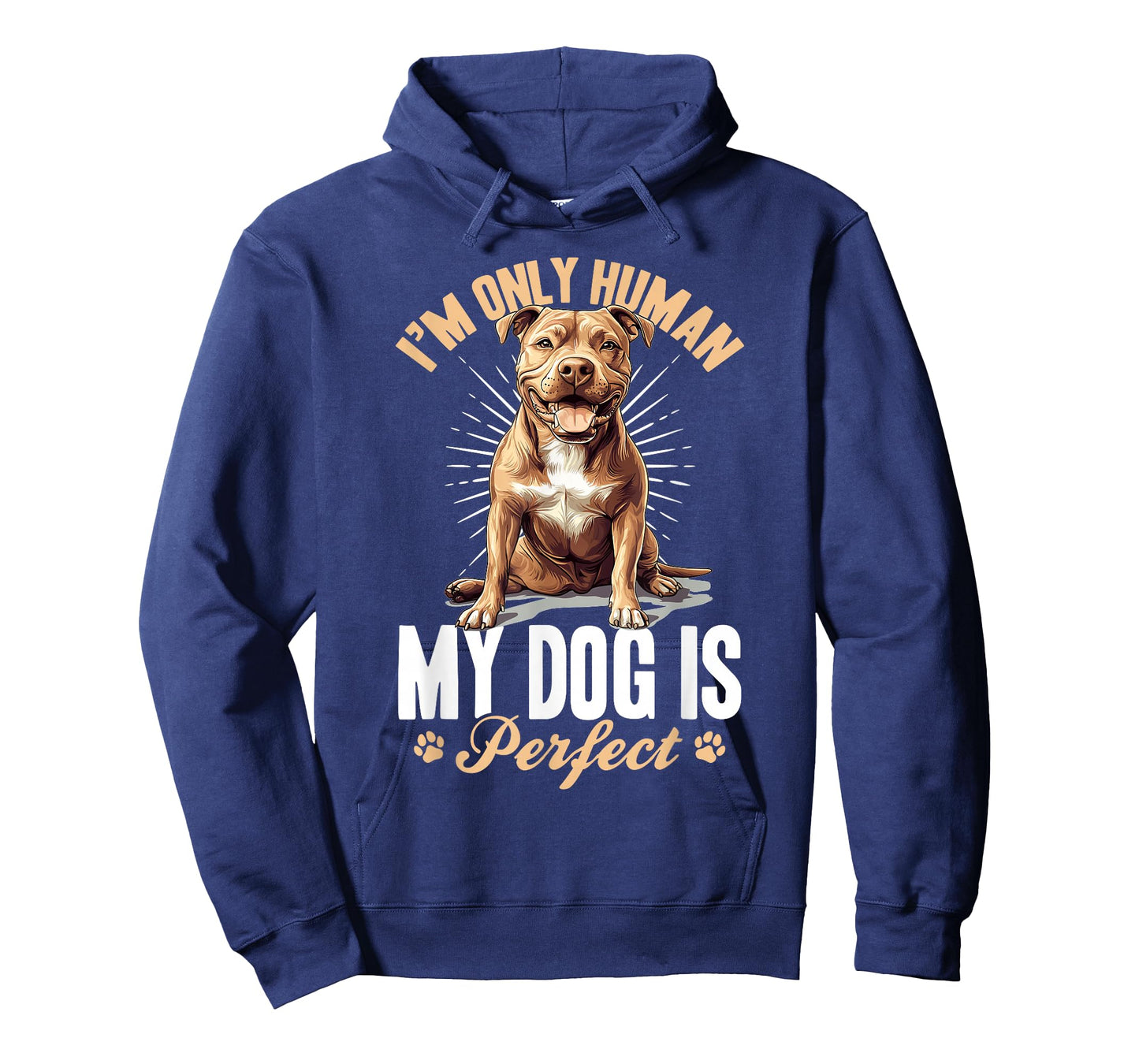 Pitbull Terrier Dog Breed I’m only human... my dog is T-Shirt