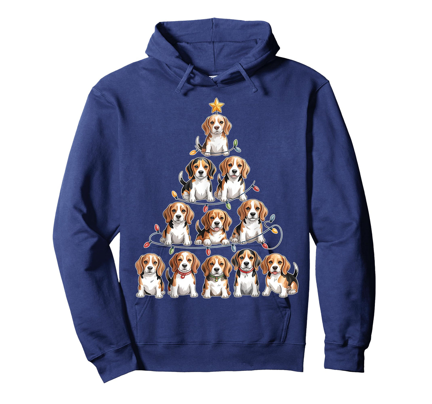 Funny Beagle Christmas Tree Dog Lovers Women Men Xmas T-Shirt