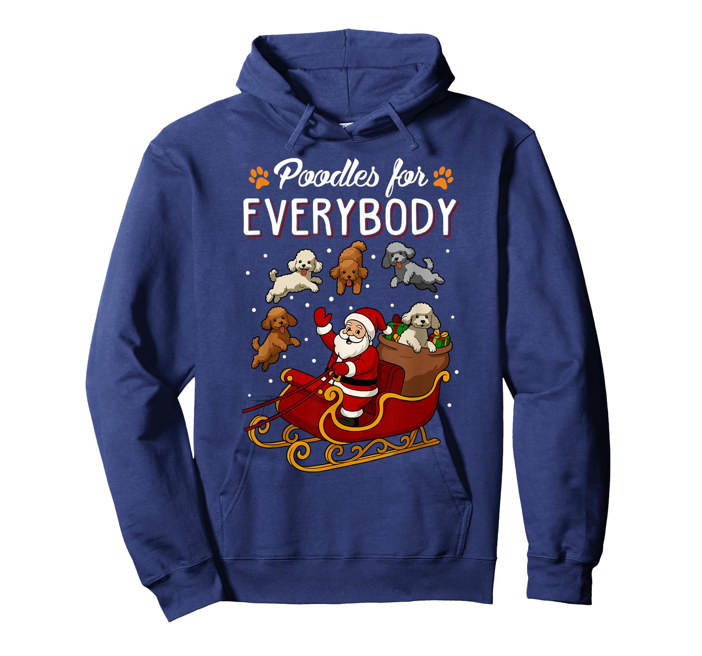 Poodles Christmas Dog Mom Men Women Kids Funny Poodle T-Shirt