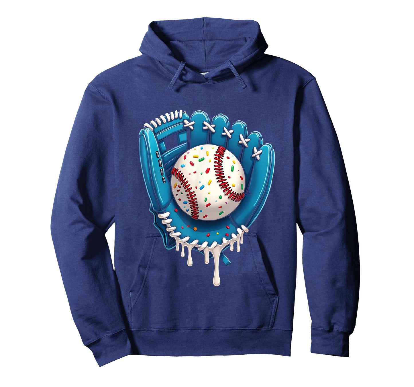 Baseball Drip Ice Cream Sprinkles Baseball Glove T-Shirt