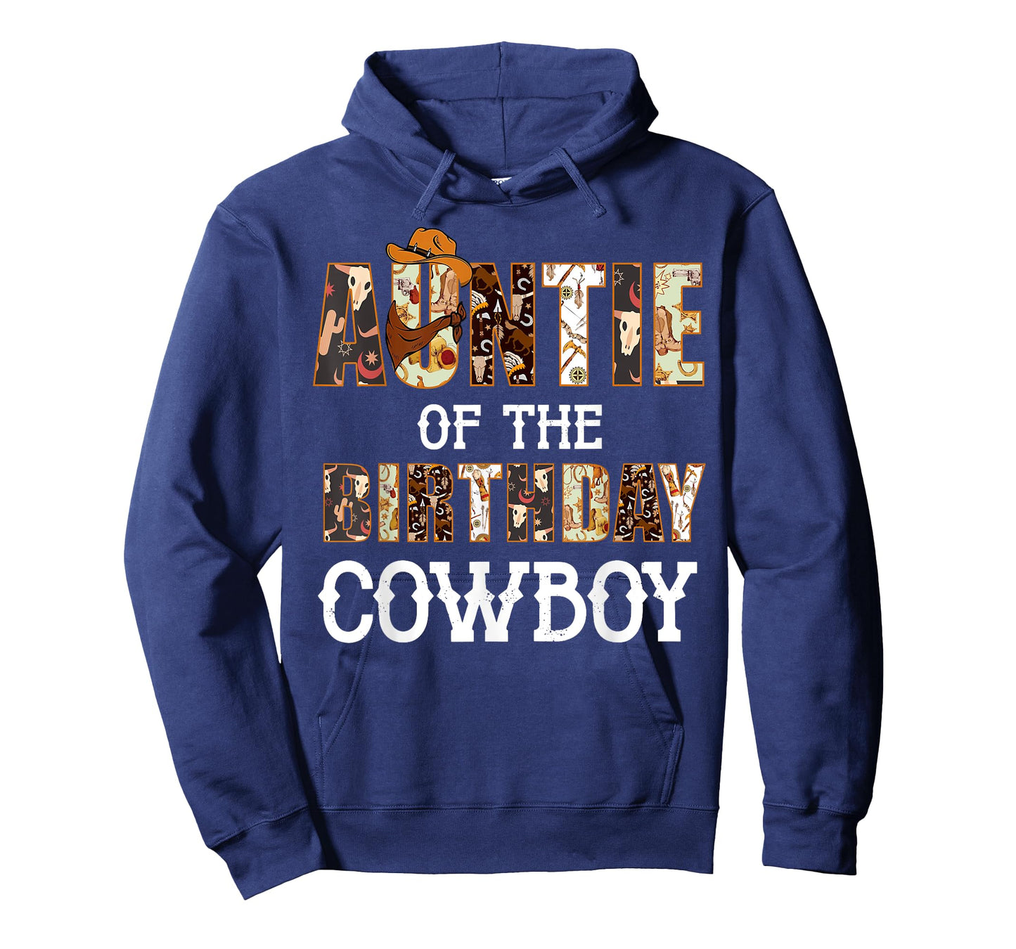Auntie of The Birthday Cowboy Western First Rodeo B-day Boy T-Shirt