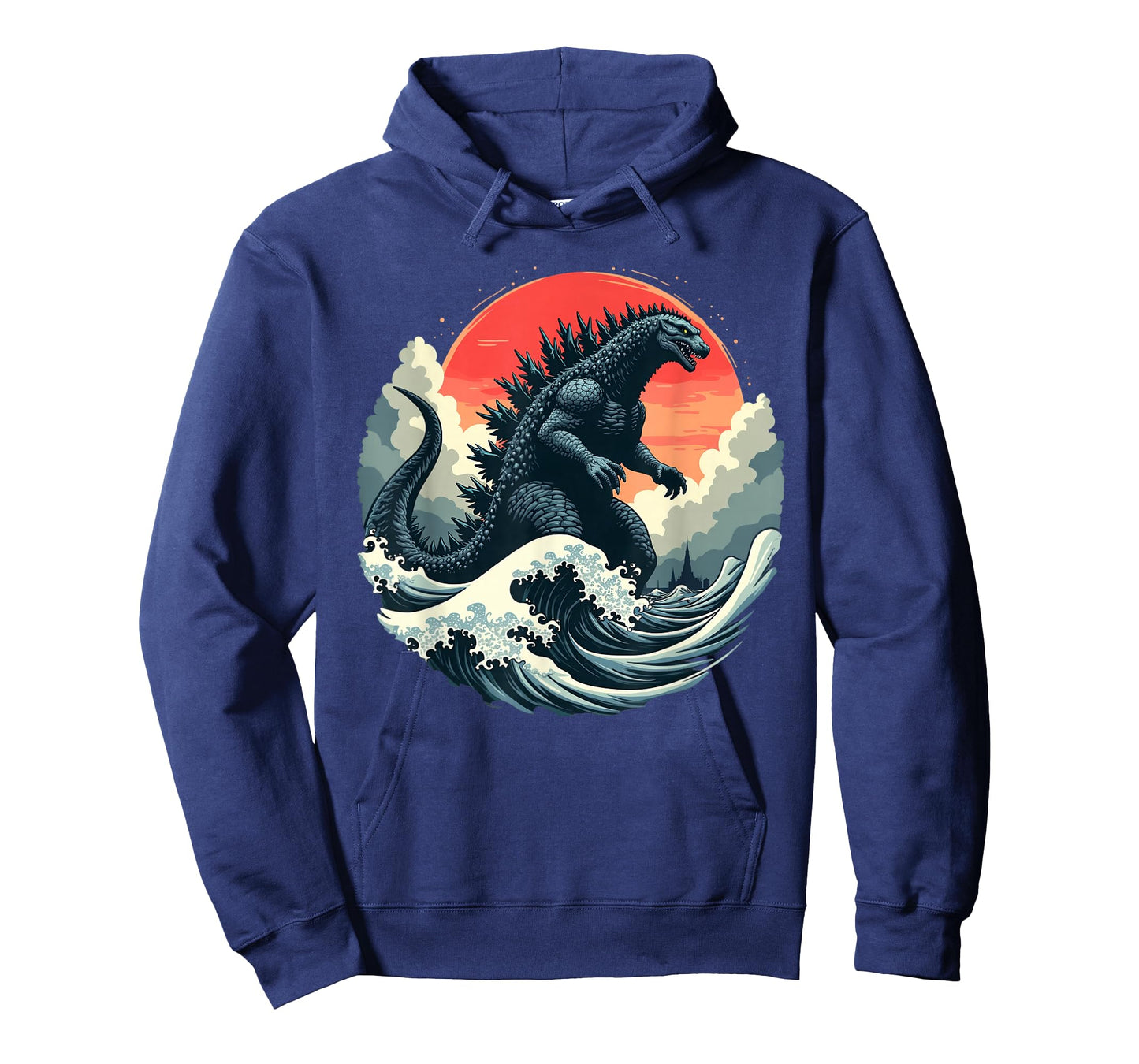 Vintage Japanese Kaiju Monster The Great Wave Off Kanagawa T-Shirt