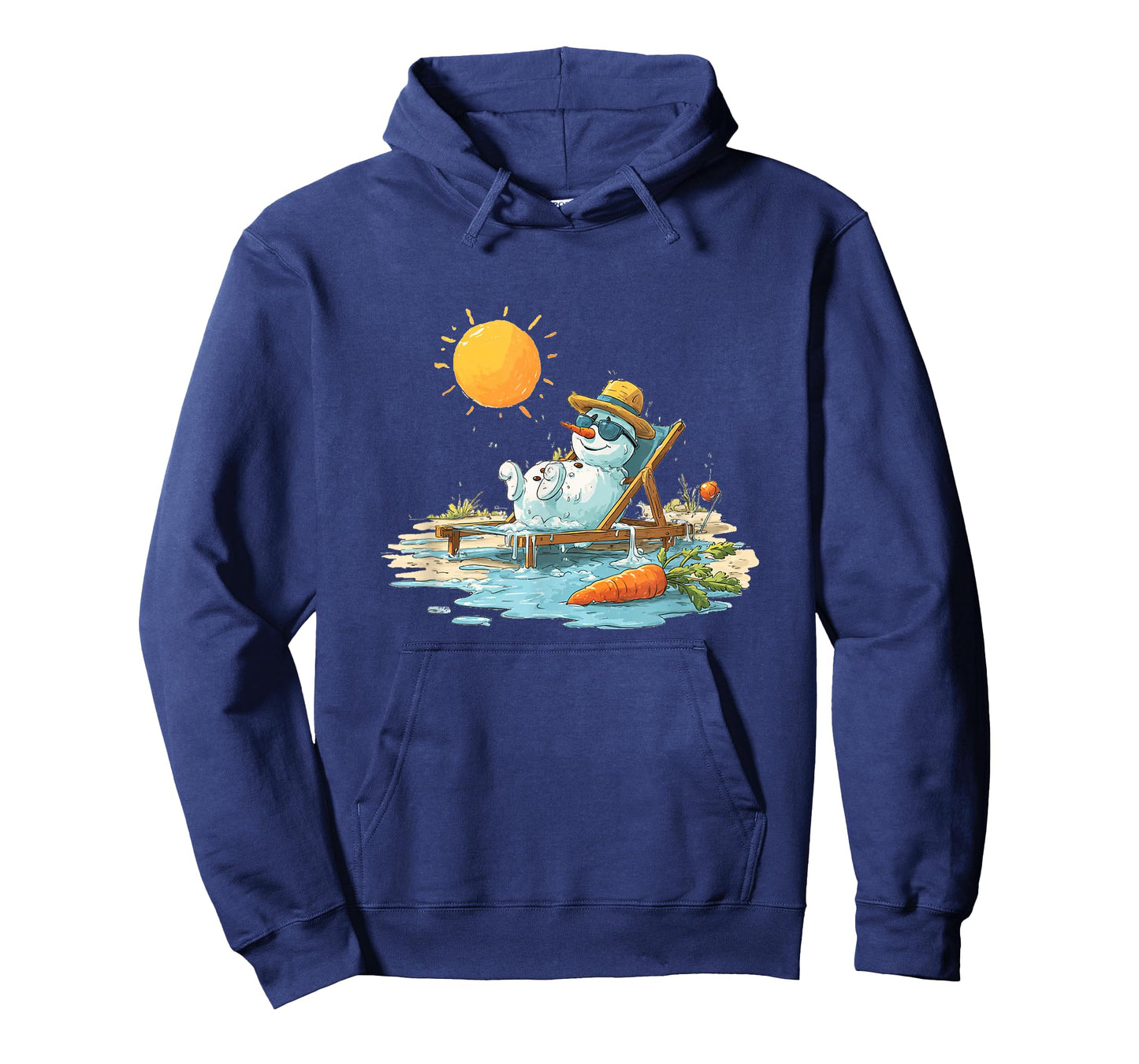 Awesome Sunbathing with This Snowman Costume T-Shirt