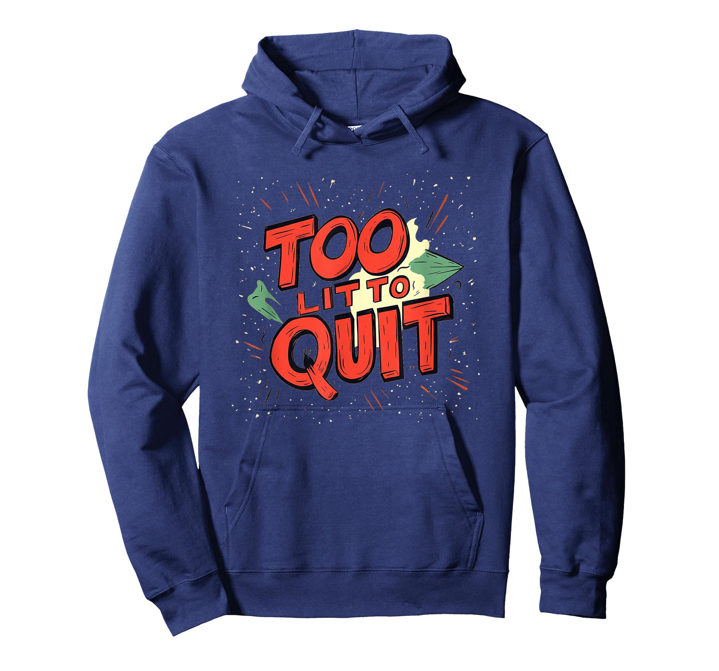 Awesome Too lit to Quit Emblem for Adults and Kids T-Shirt