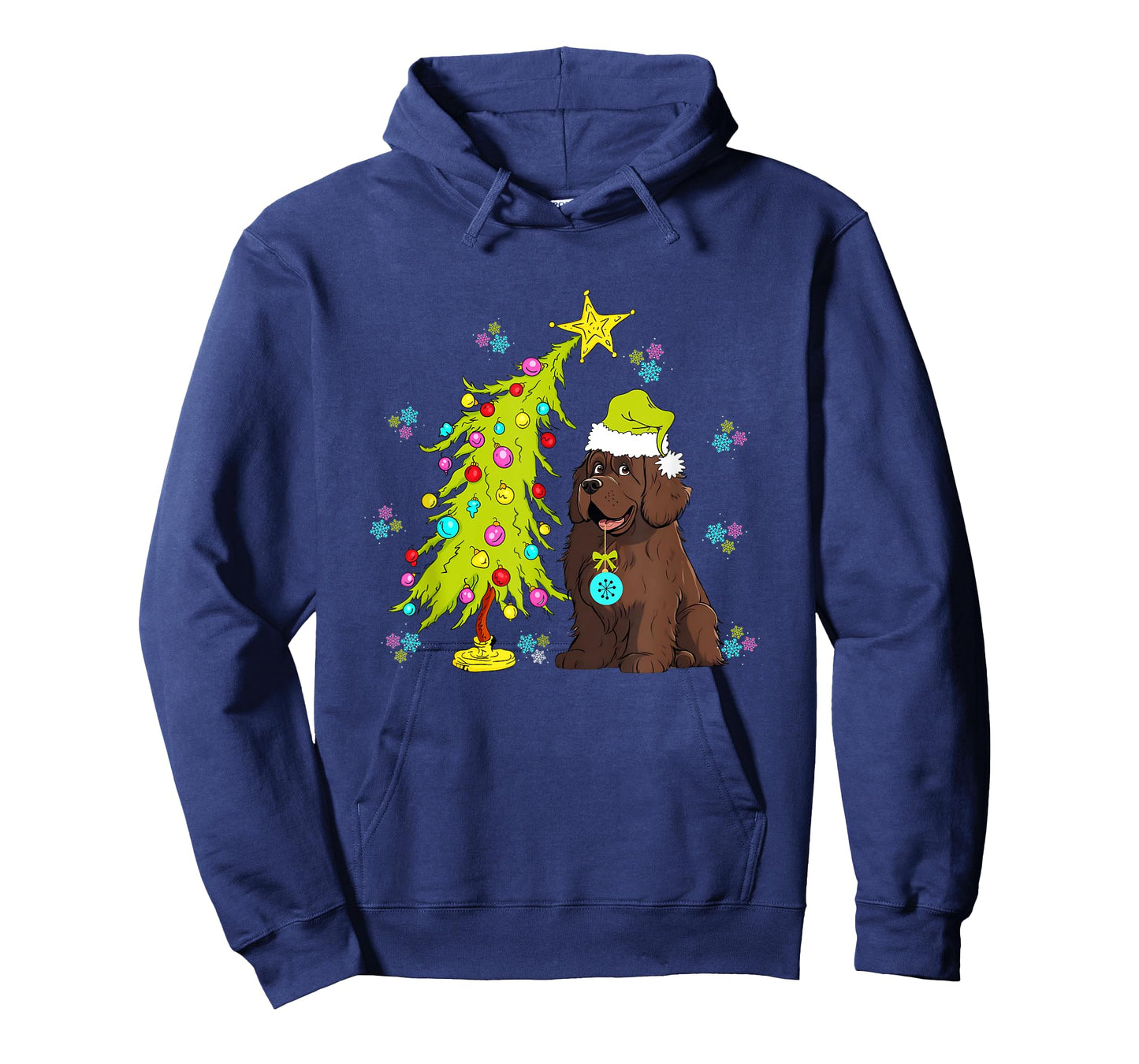 Cute Newfoundland Dog Newfoundland Christmas T-Shirt for Men Women Kids