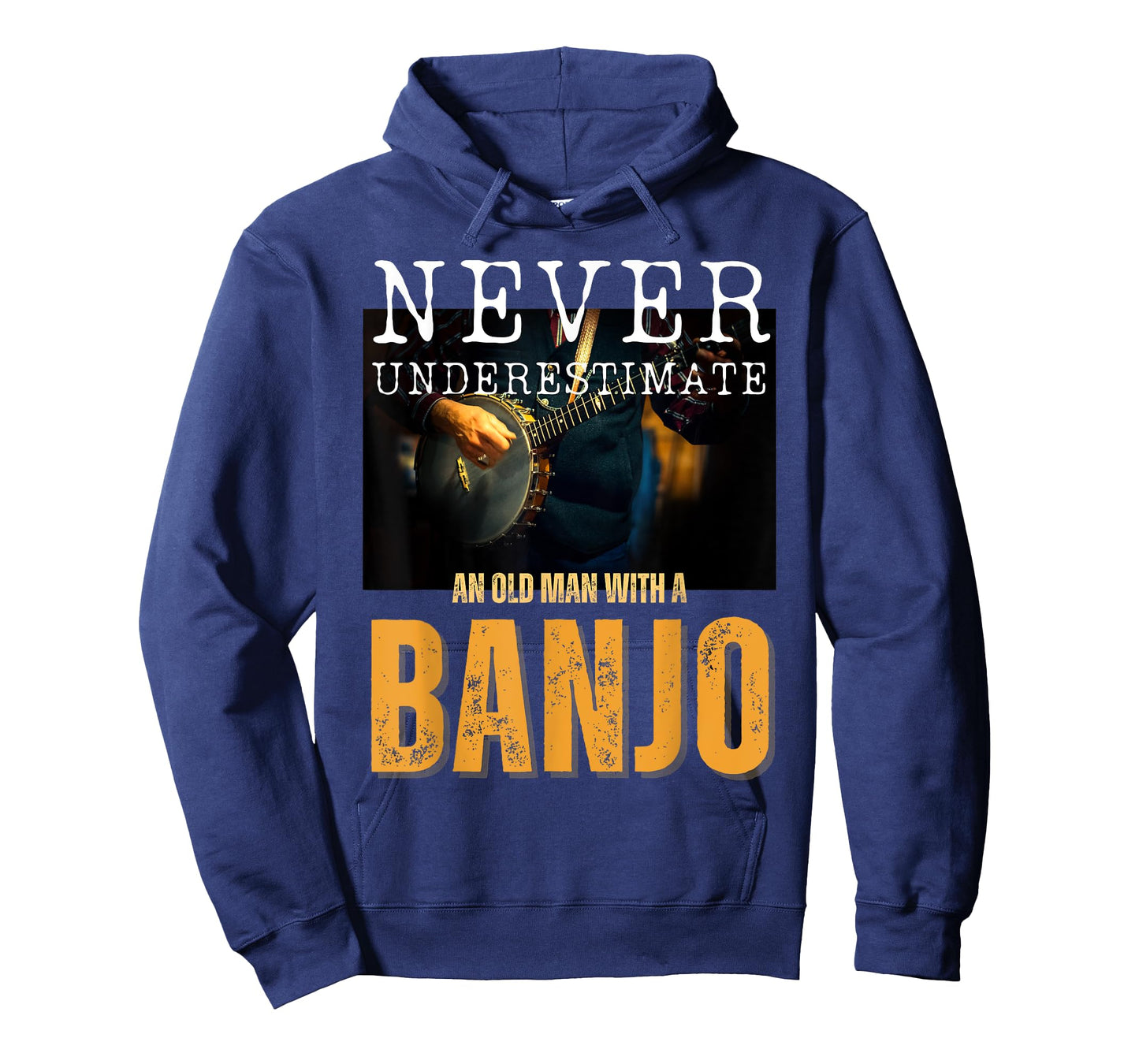 Never Underestimate an Old Man With a Banjo T-Shirt