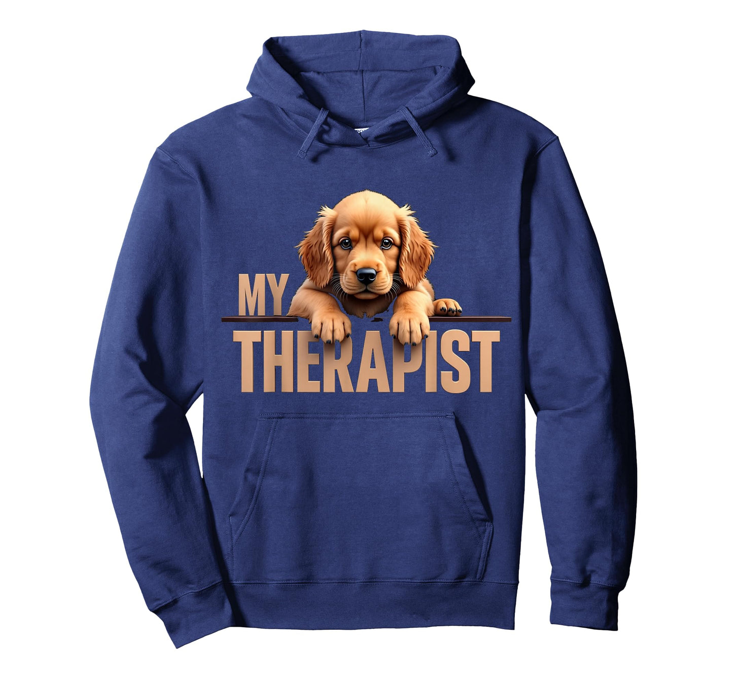 Funny Cockie Puppy My Therapist Cocker Spaniel Dog T-Shirt