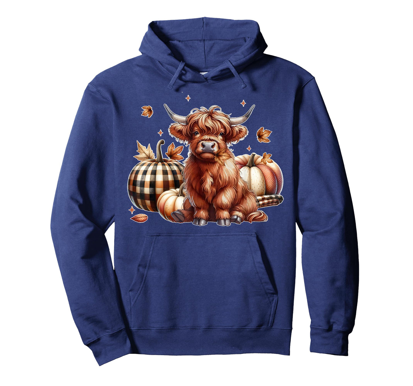 Howdy Fall Western Farm Country Highland Cow Autumn Pumpkin T-Shirt