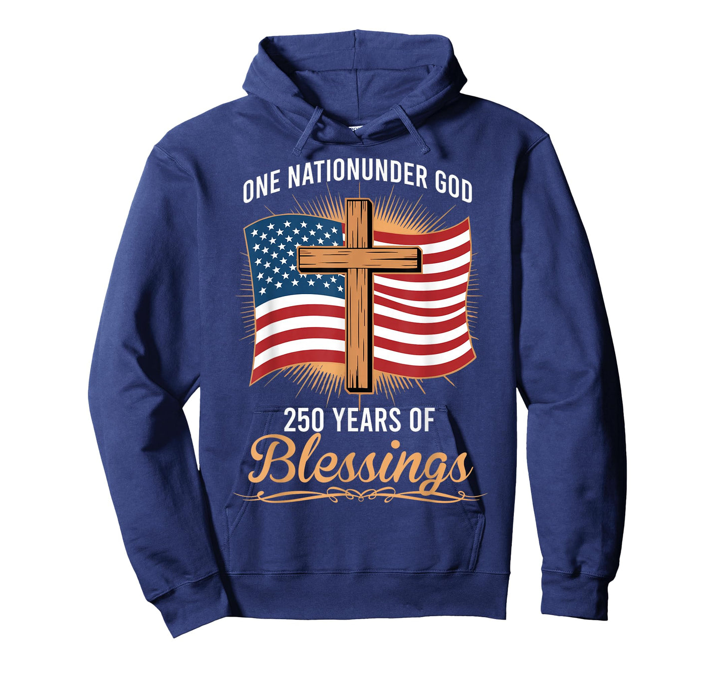 One Nation Under God 250 Years of Blessings Patriotic T-Shirt